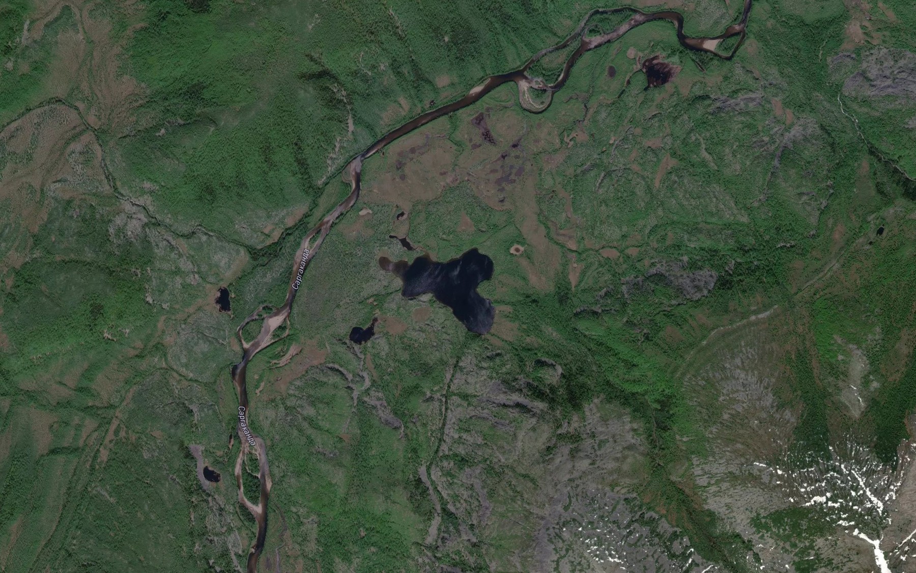 Satellite map of the Ozero Utunda