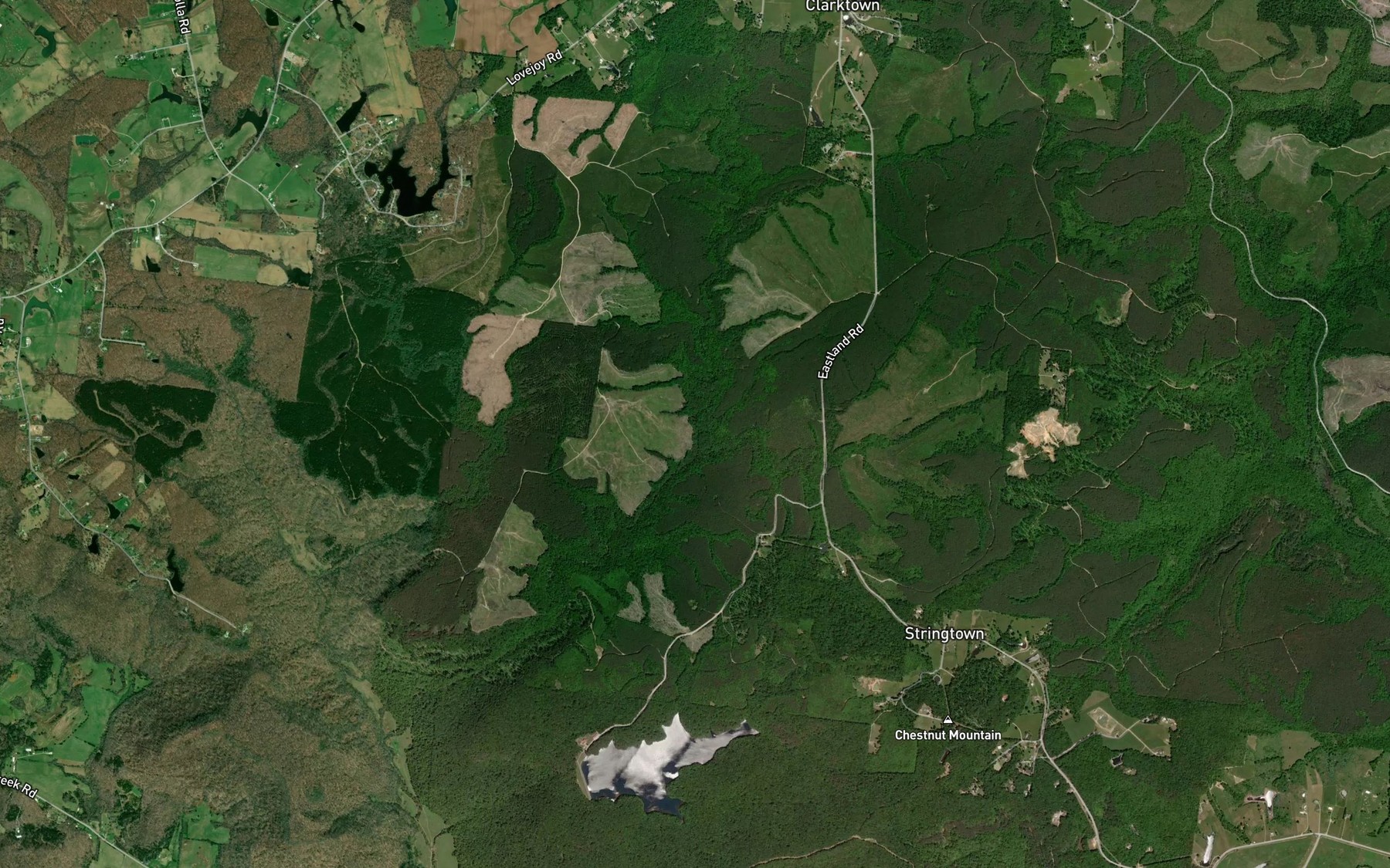 Satellite map of the Pole Bridge Branch