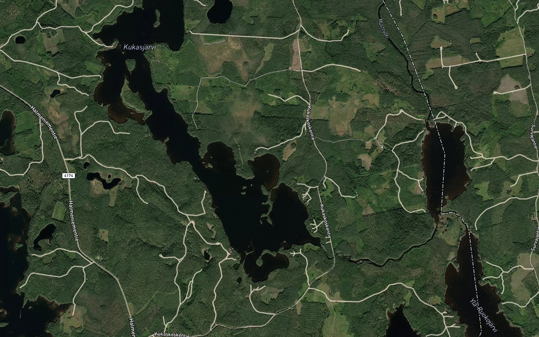 Satellite map of the Haasiaslahti