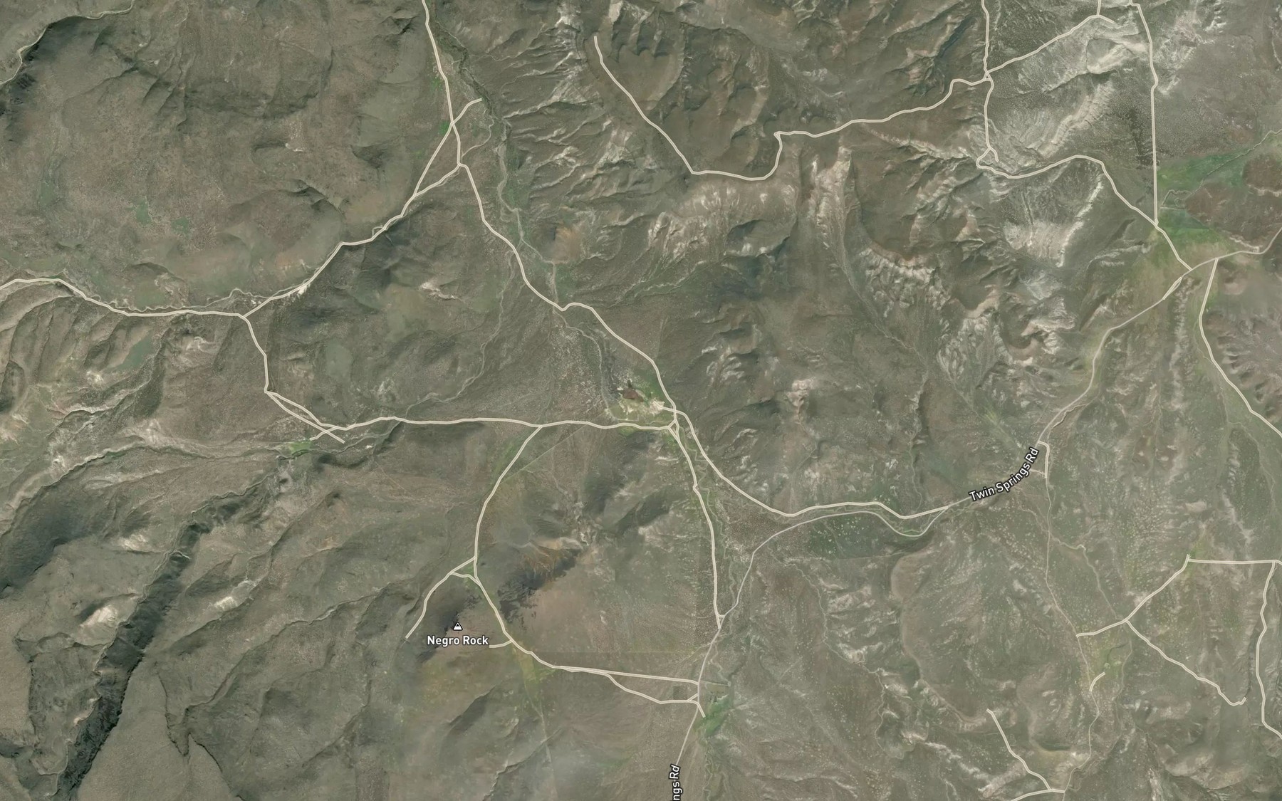 Satellite map of the Poison Spring