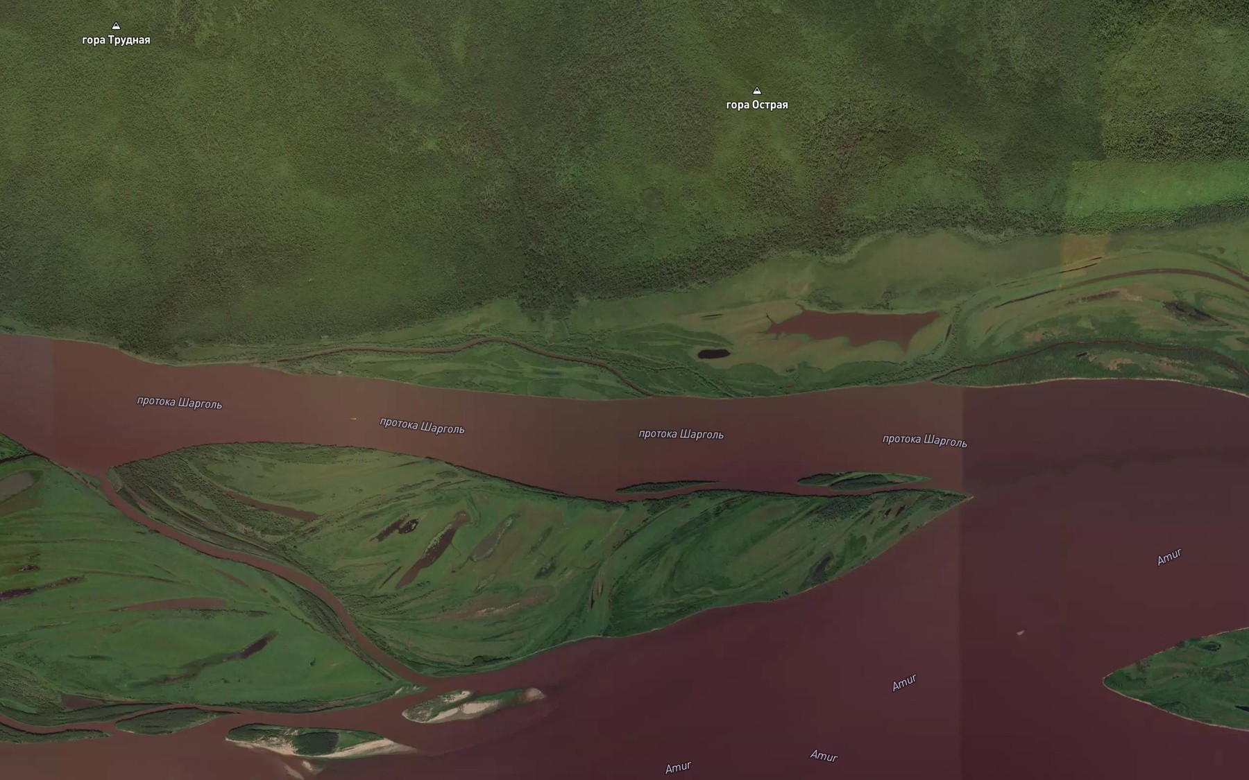 Satellite map of the Ambar