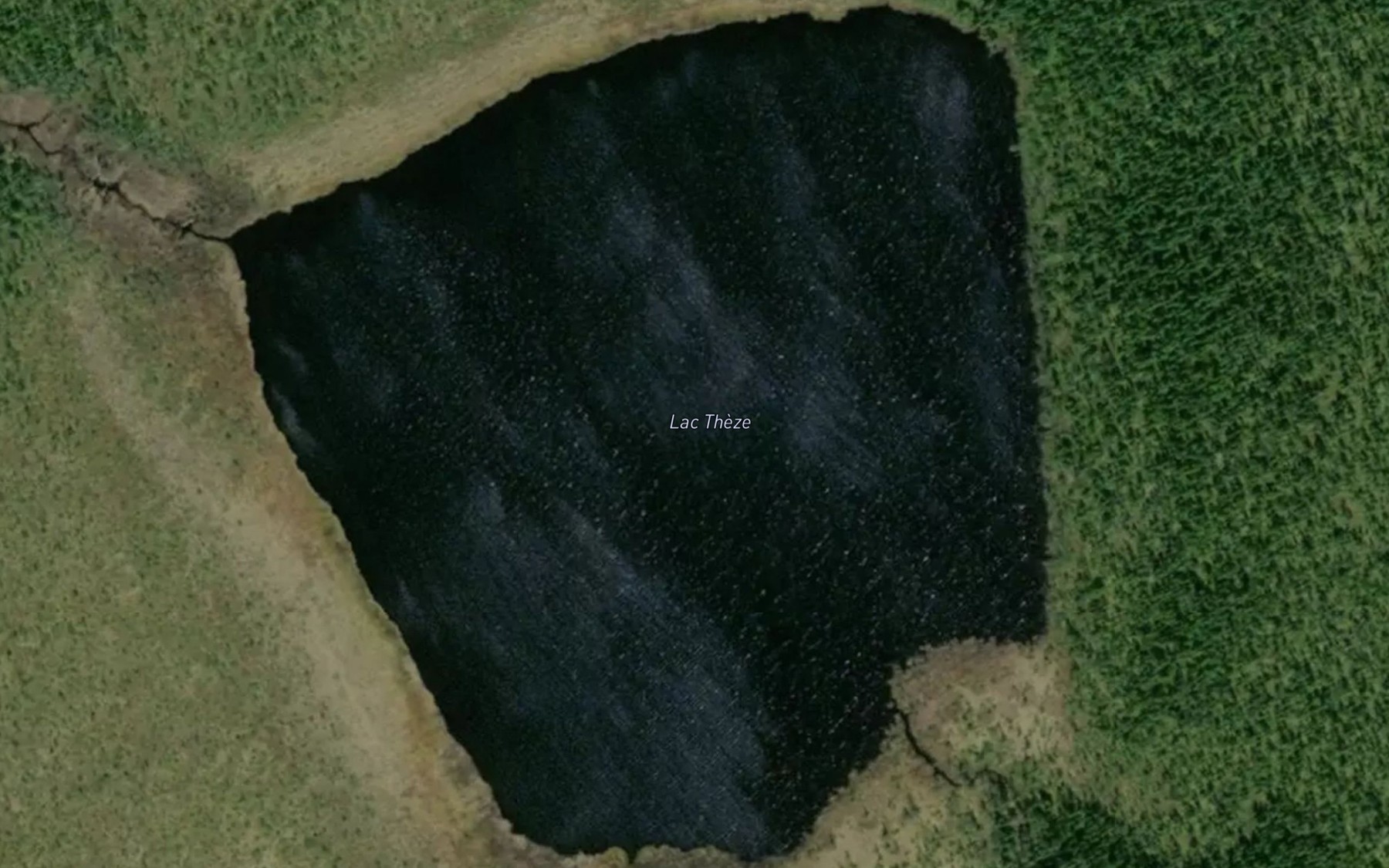 Satellite map of the Lac Theze