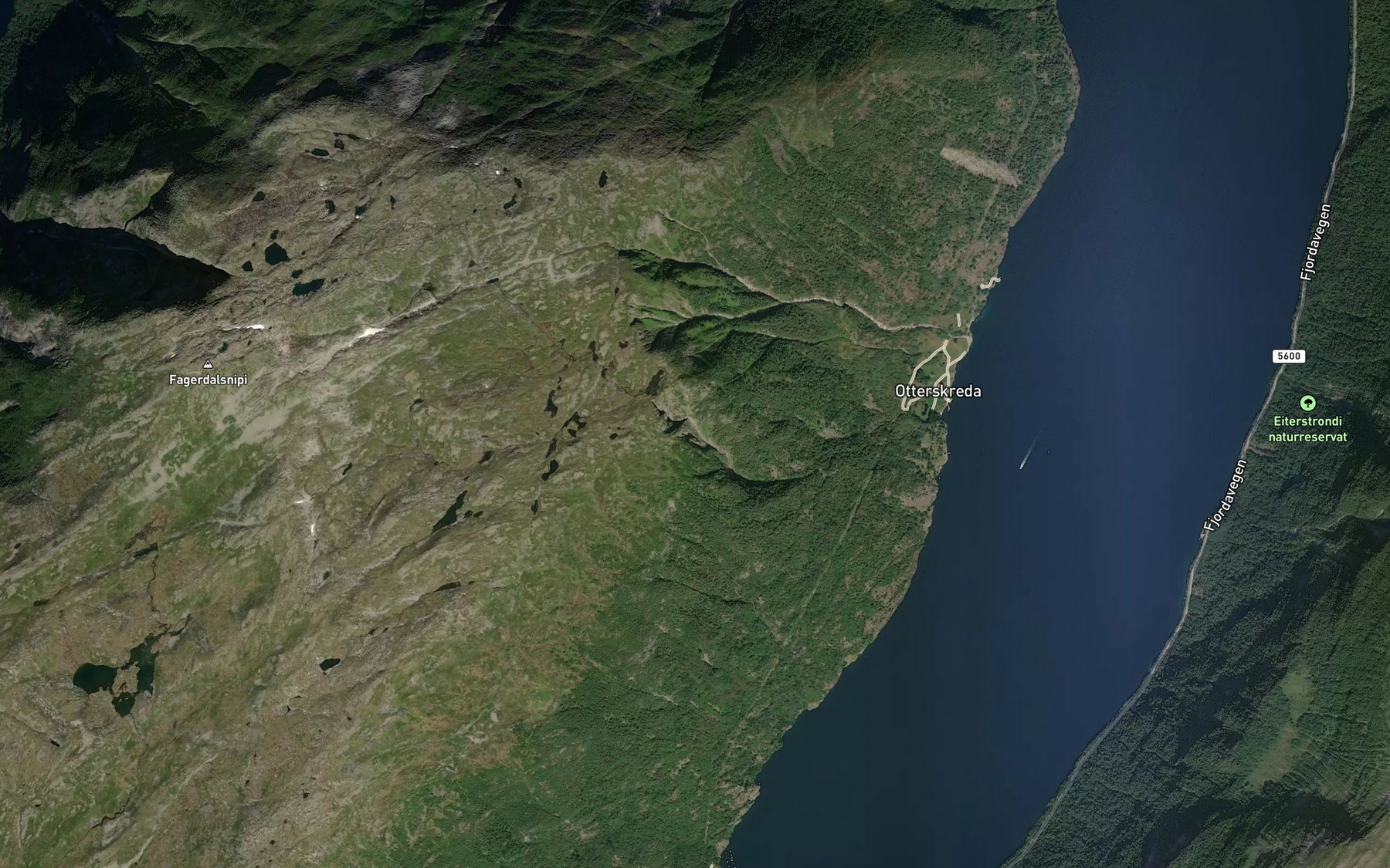 Satellite map of the Fosselvi