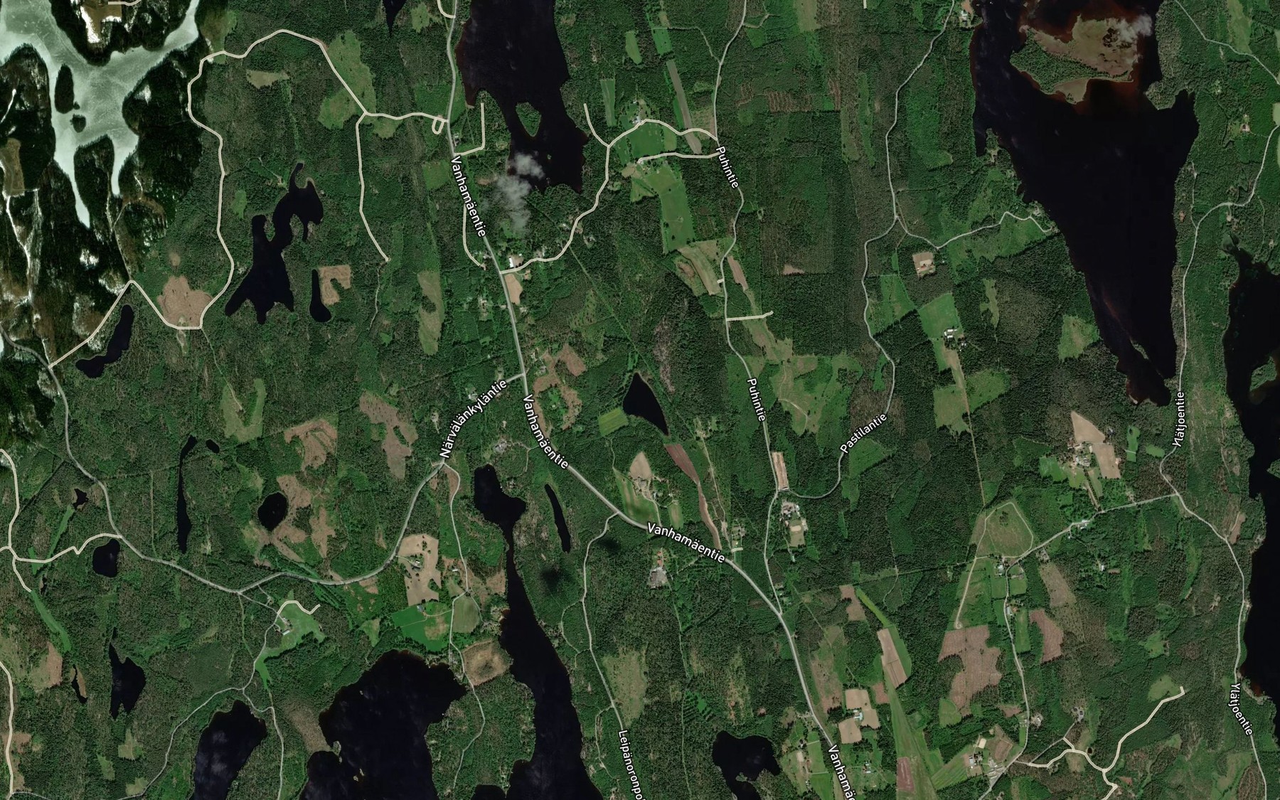 Satellite map of the Hirvilampi
