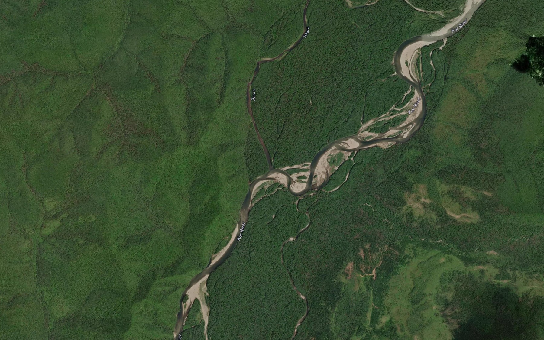 Satellite map of the El'ga