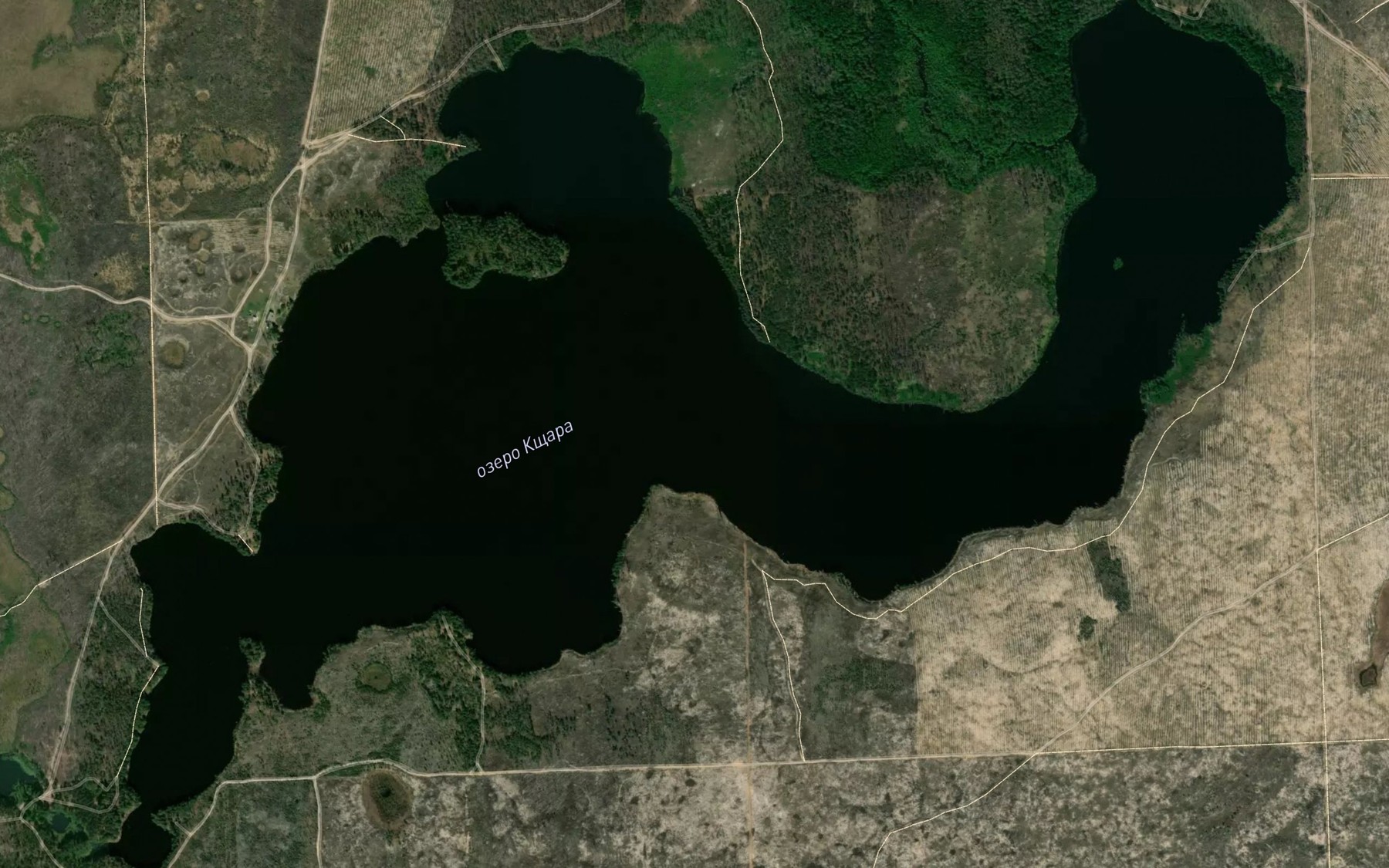 Satellite map of the Ozero Kshara