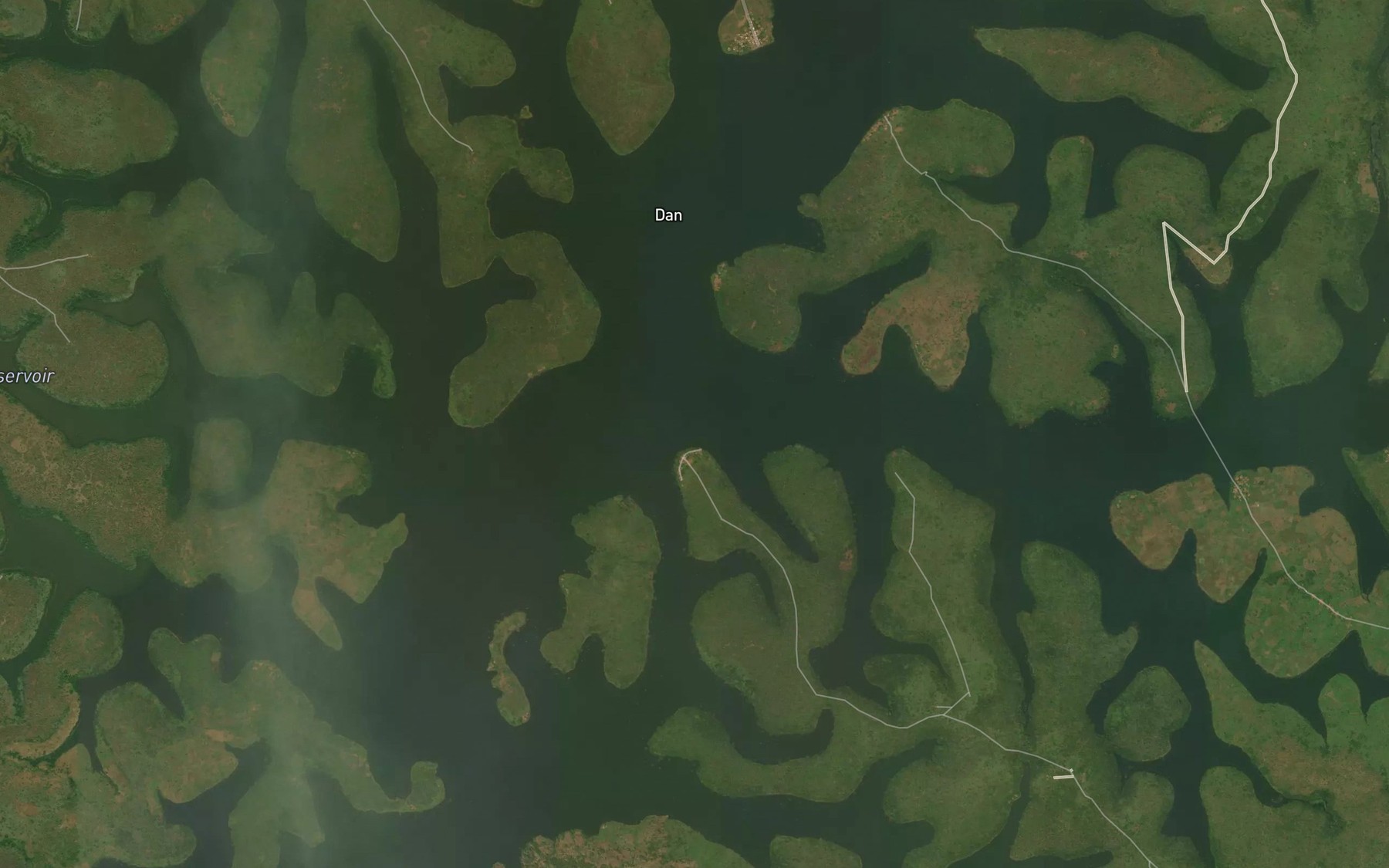 Satellite map of the Ngoui