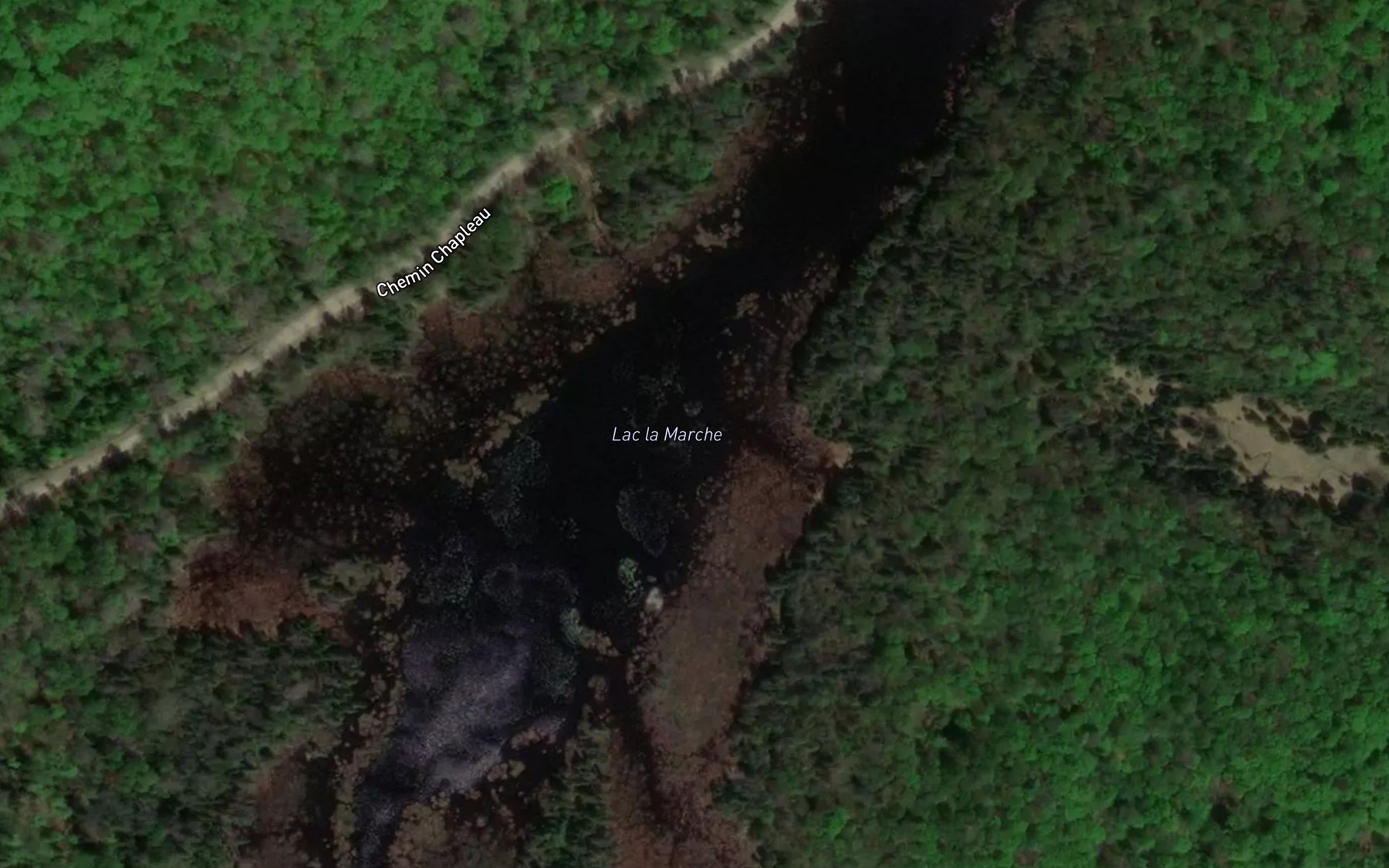 Satellite map of the Lac la Marche
