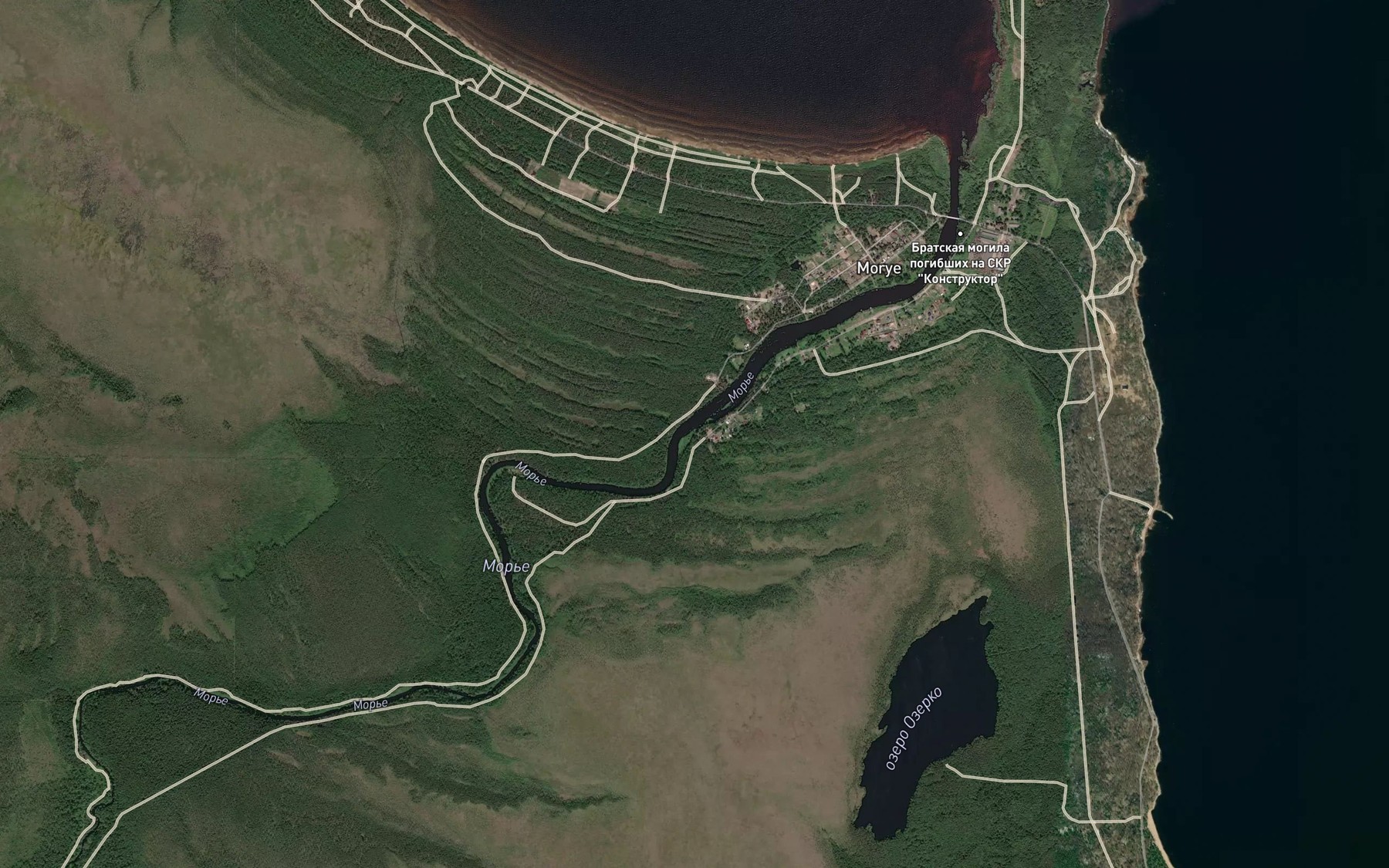 Satellite map of the Mor'ye