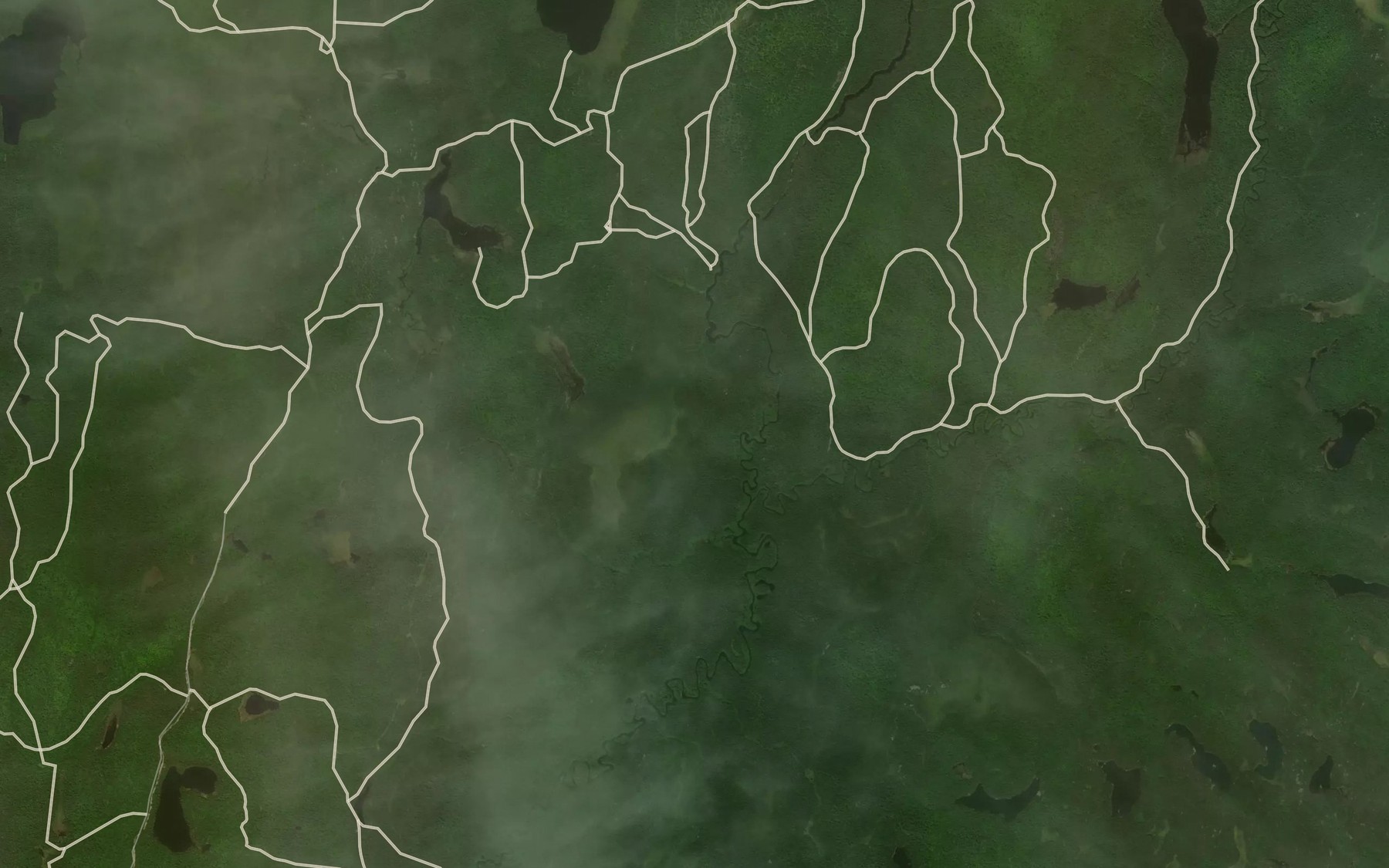 Satellite map of the Nasmith Creek