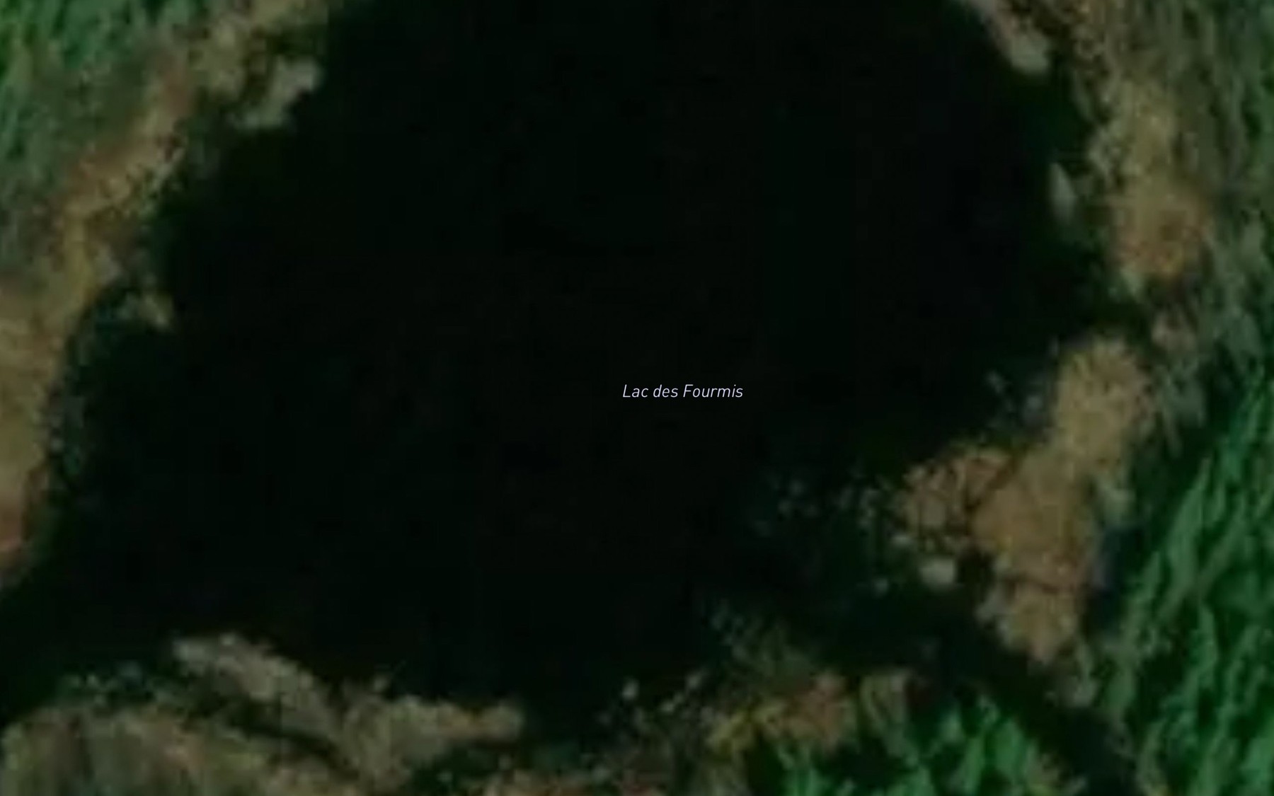 Satellite map of the Lac des Fourmis