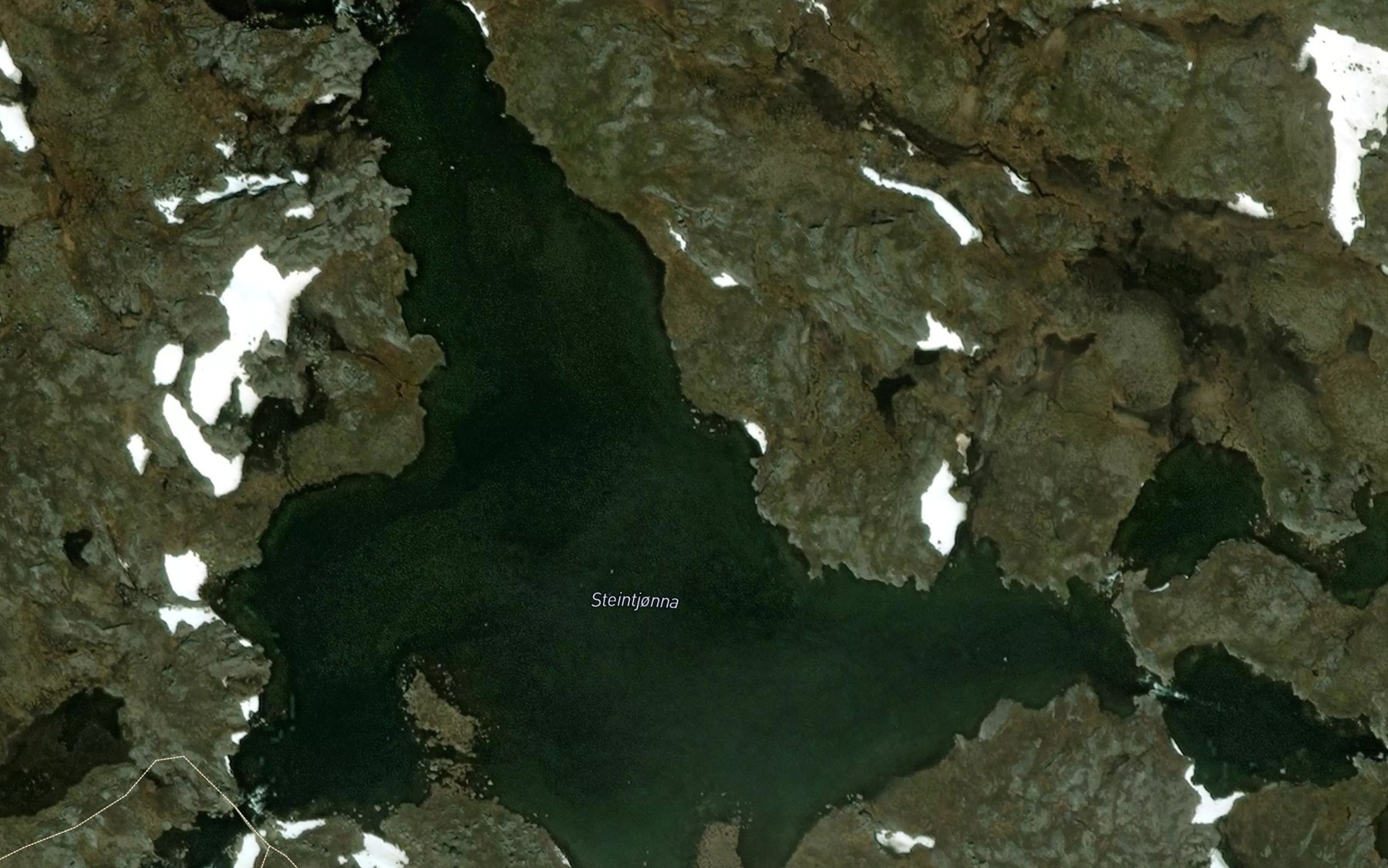 Satellite map of the Steintjorna
