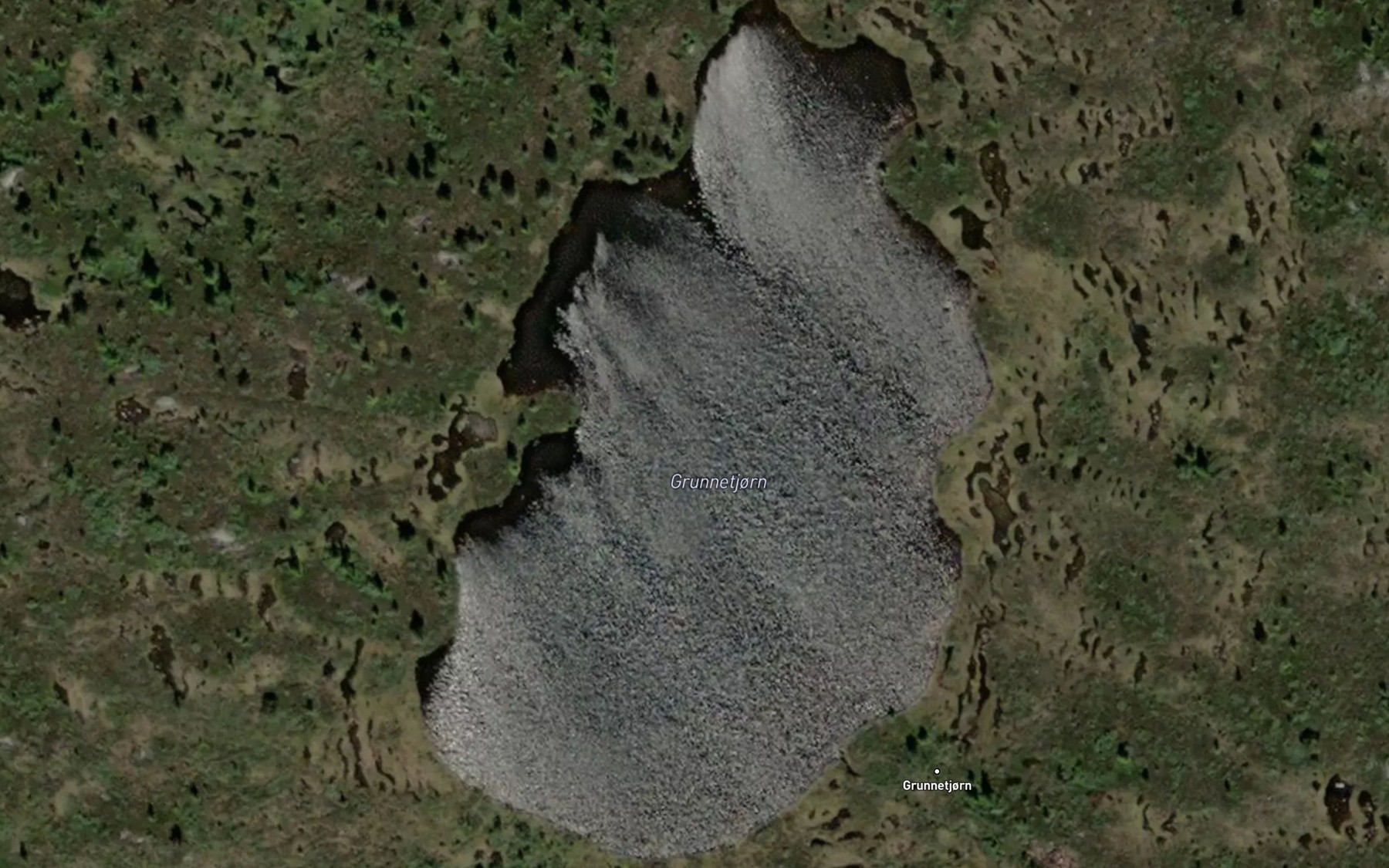 Satellite map of the Grunnetjorn
