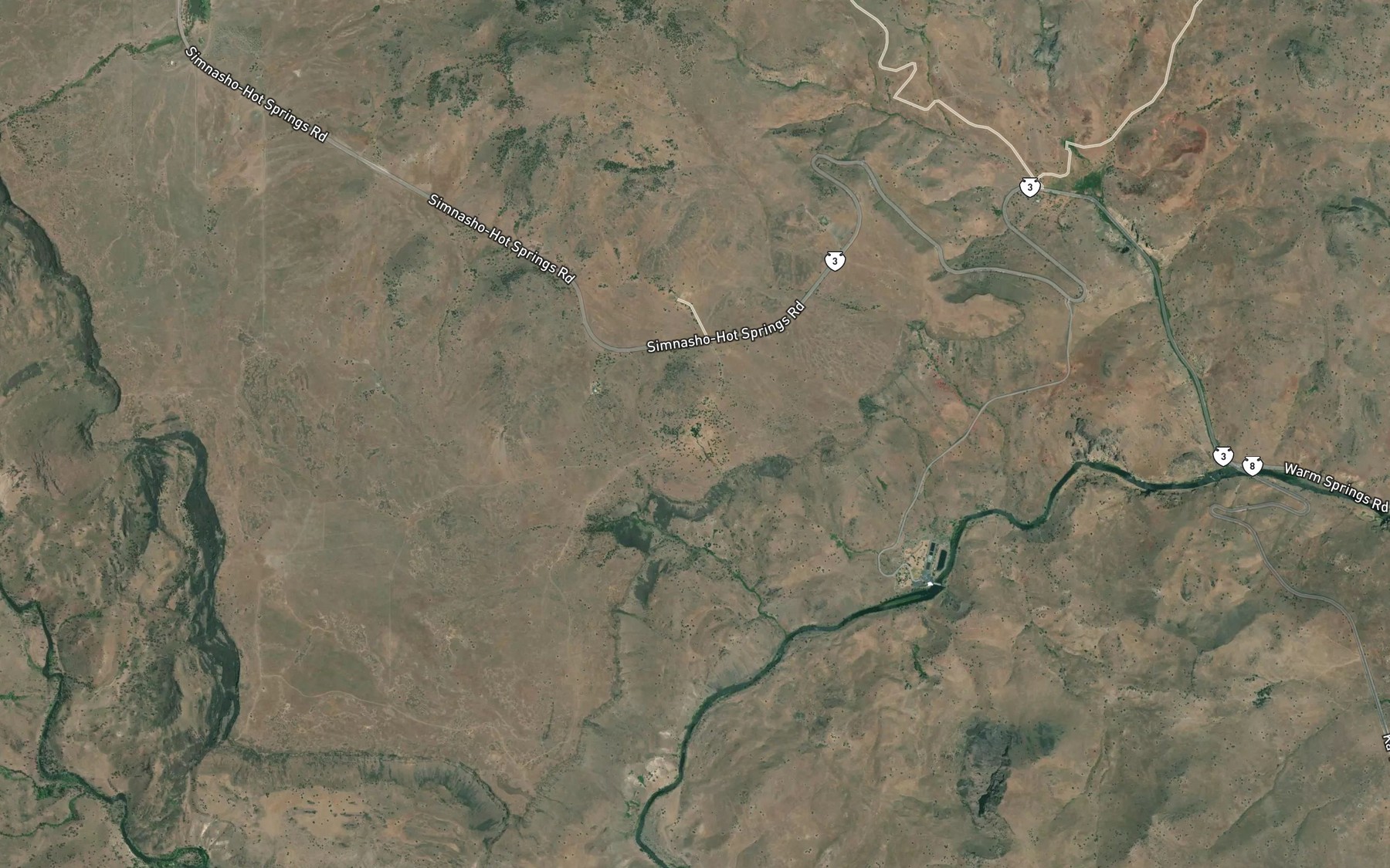 Satellite map of the Kuckup Spring