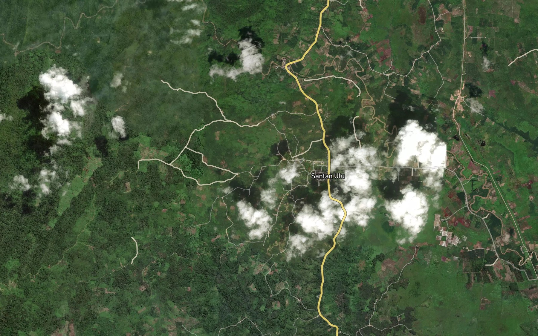 Satellite map of the Sungai Panggul Kanan