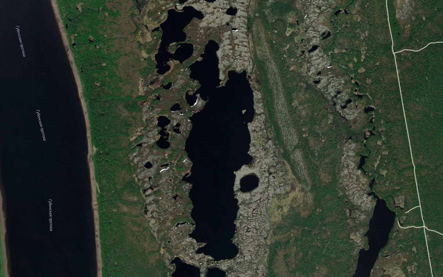 Satellite map of the Ozero Gal'yan'ye