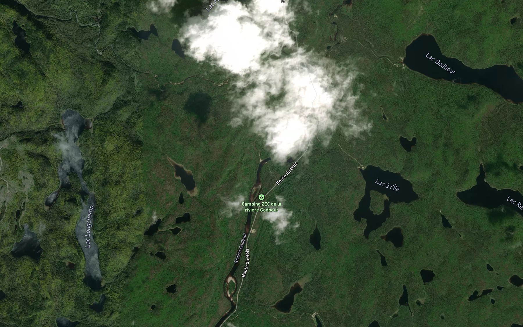 Satellite map of the Fosse Etienne