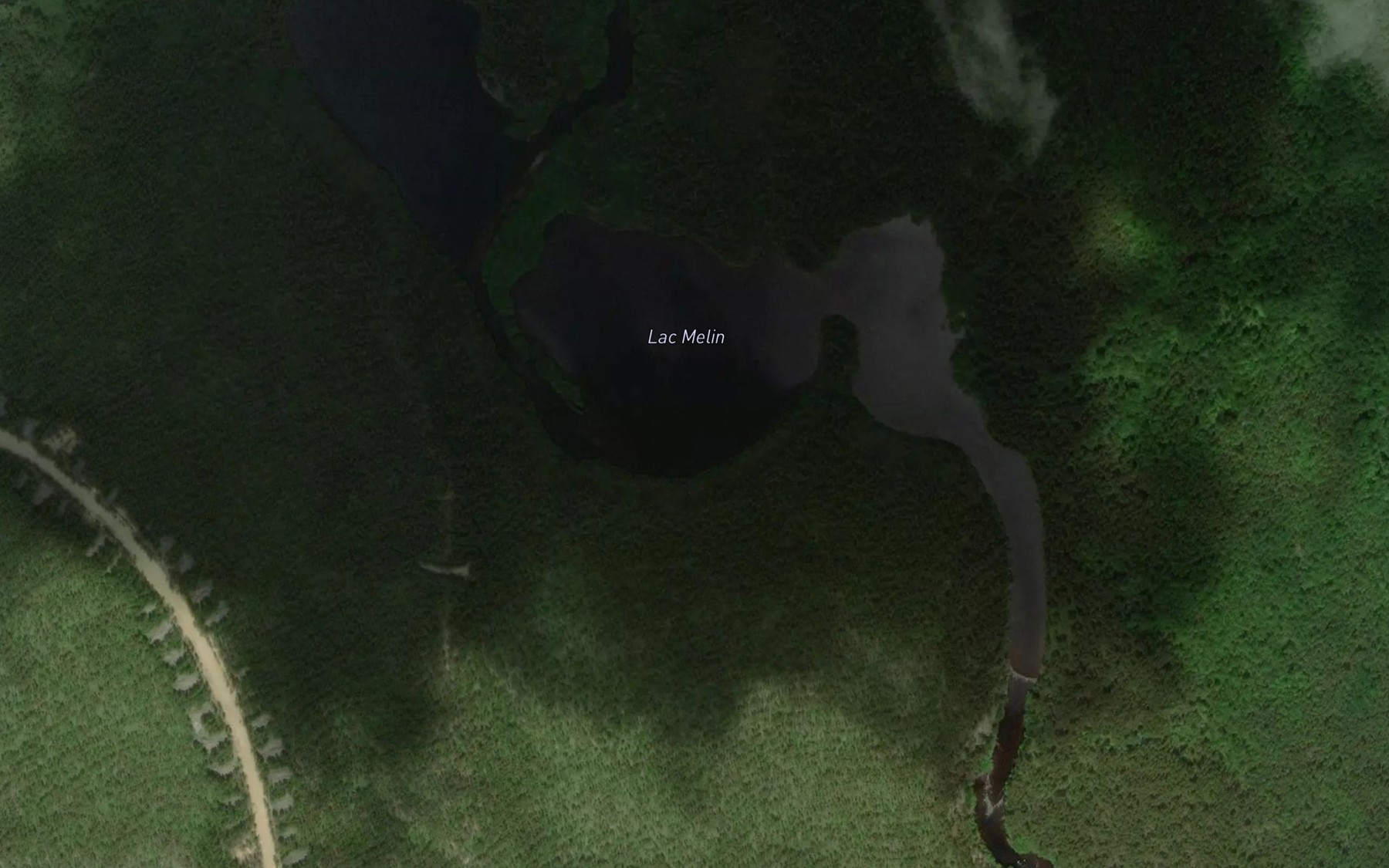 Satellite map of the Lac Melin