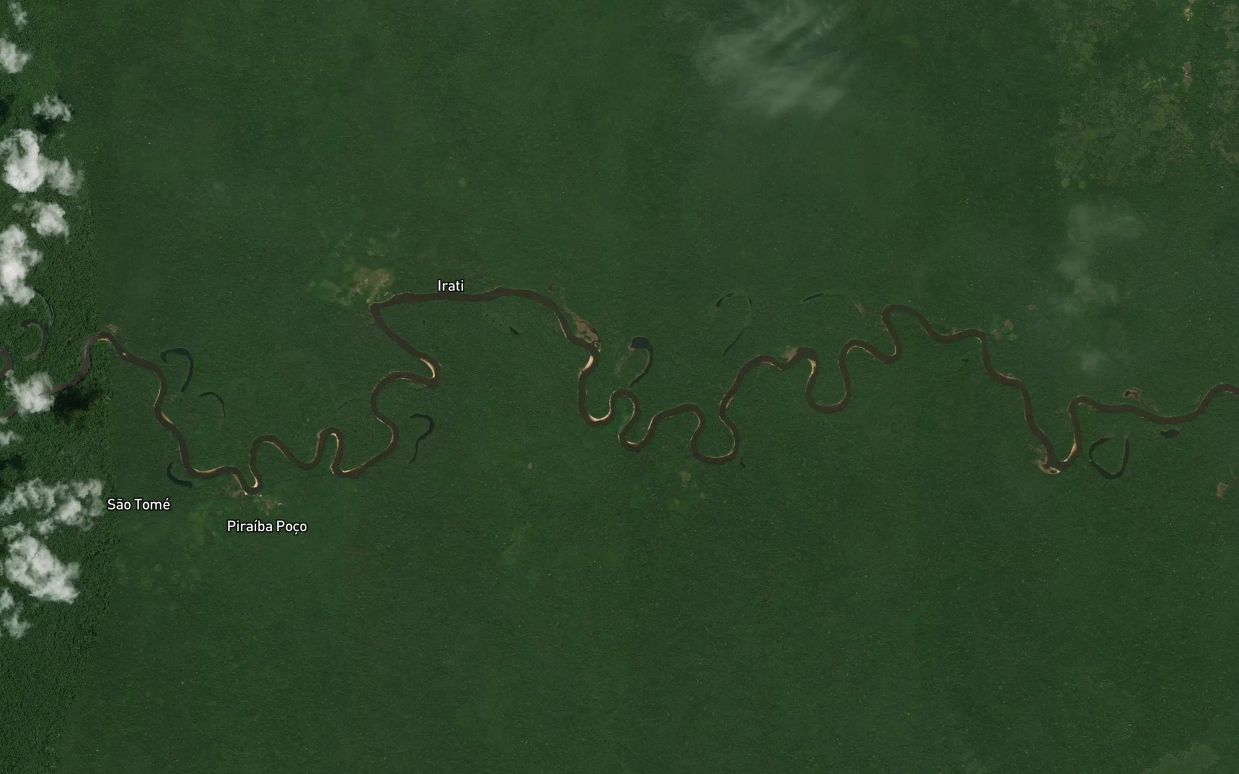 Satellite map of the Igarape Arara