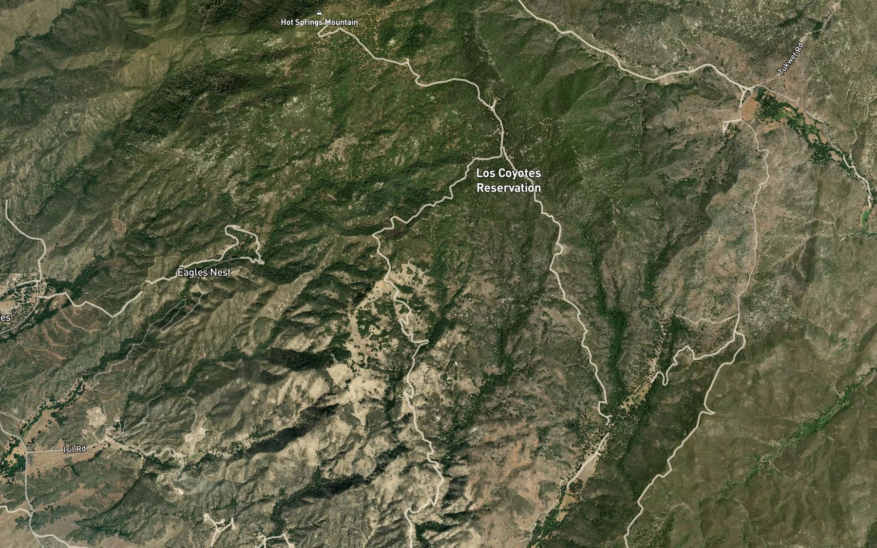Satellite map of the Rainbow Spring