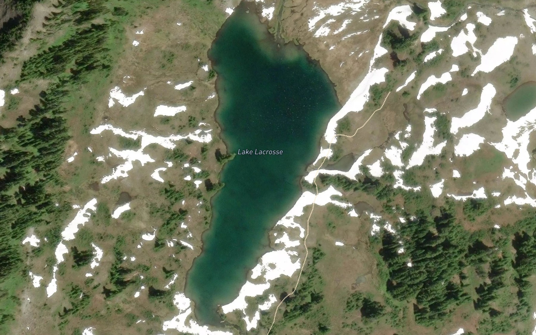 Satellite map of the Lake LaCrosse