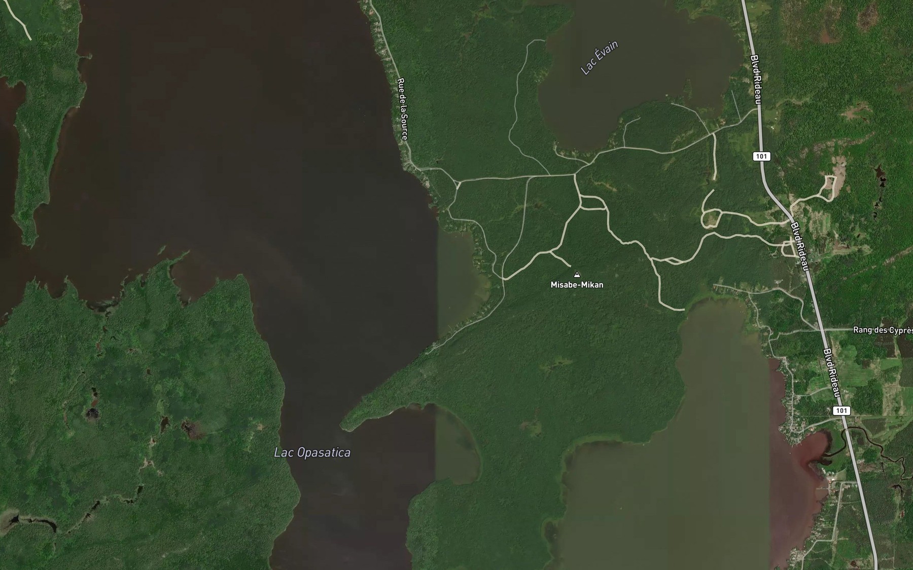 Satellite map of the Baie Verte