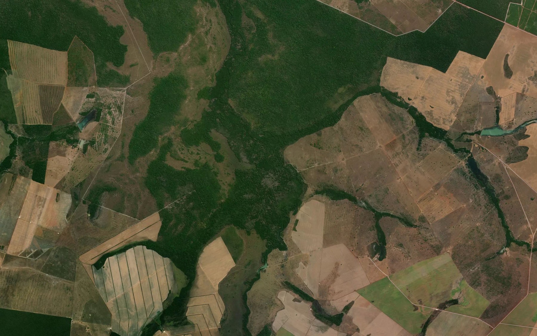 Satellite map of the Corrego Mata do Bicho