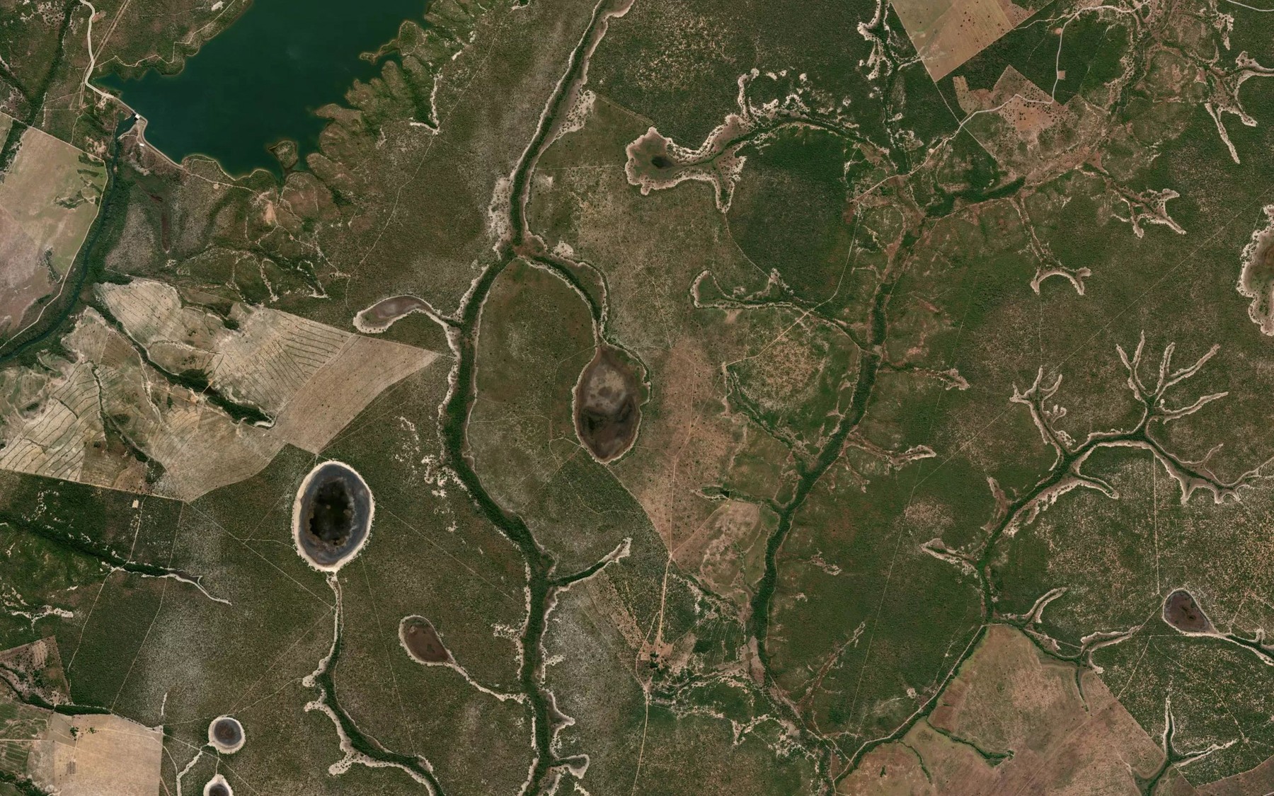 Satellite map of the Lagoa Grande