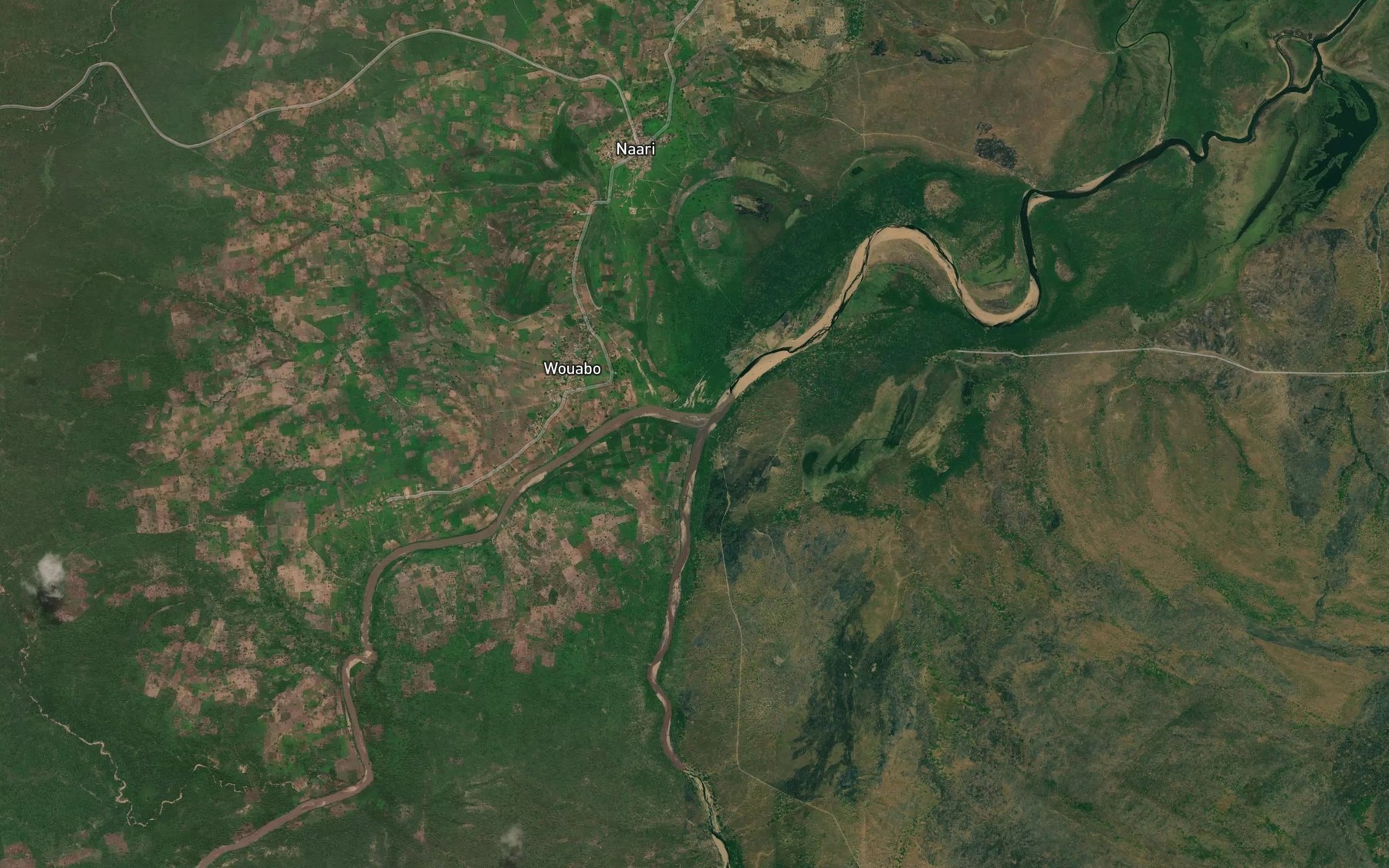 Satellite map of the Mayo B'okki
