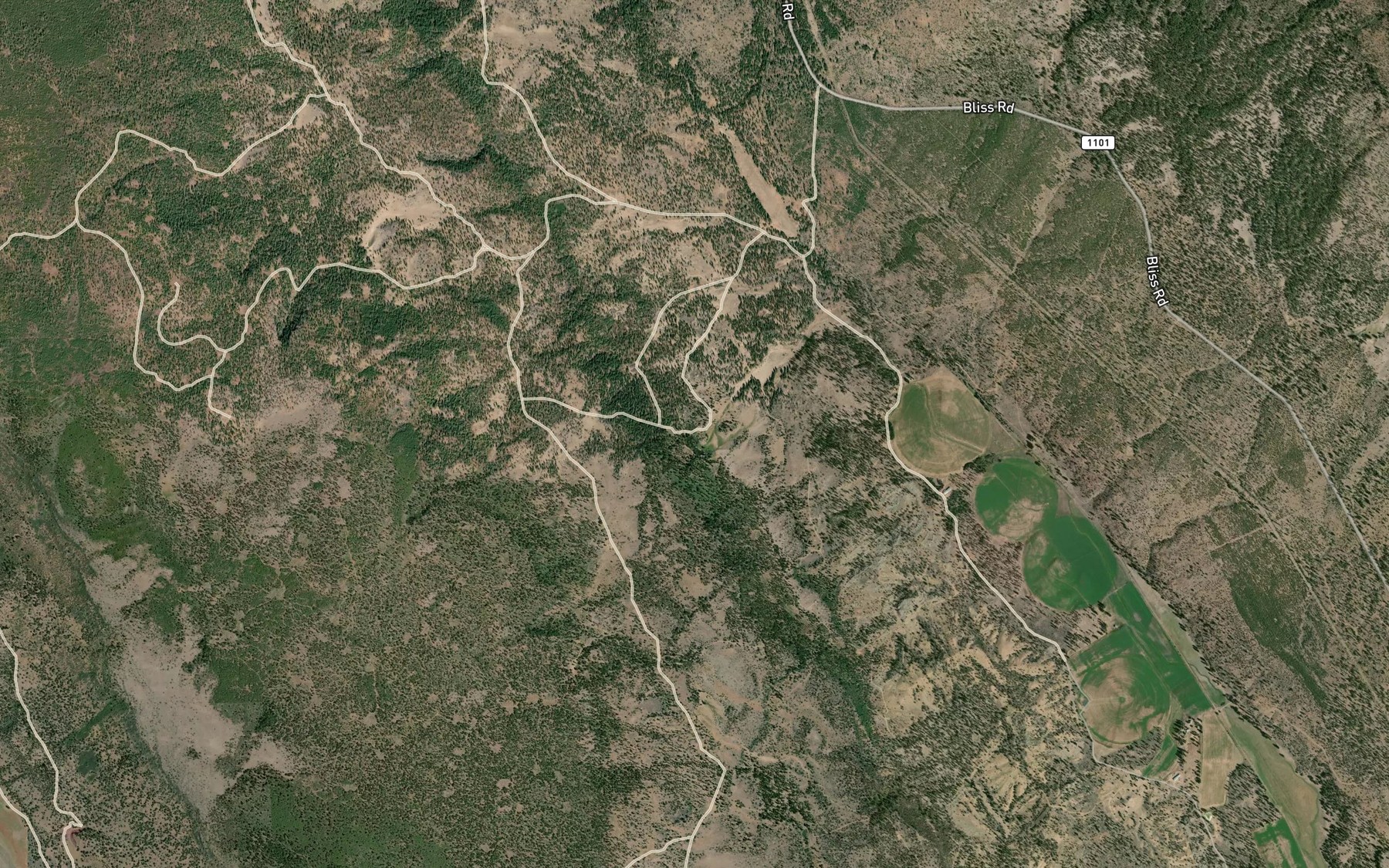 Satellite map of the Egert Spring