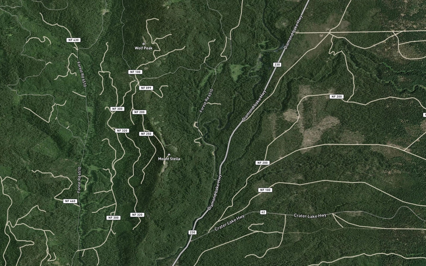 Satellite map of the Big Bend