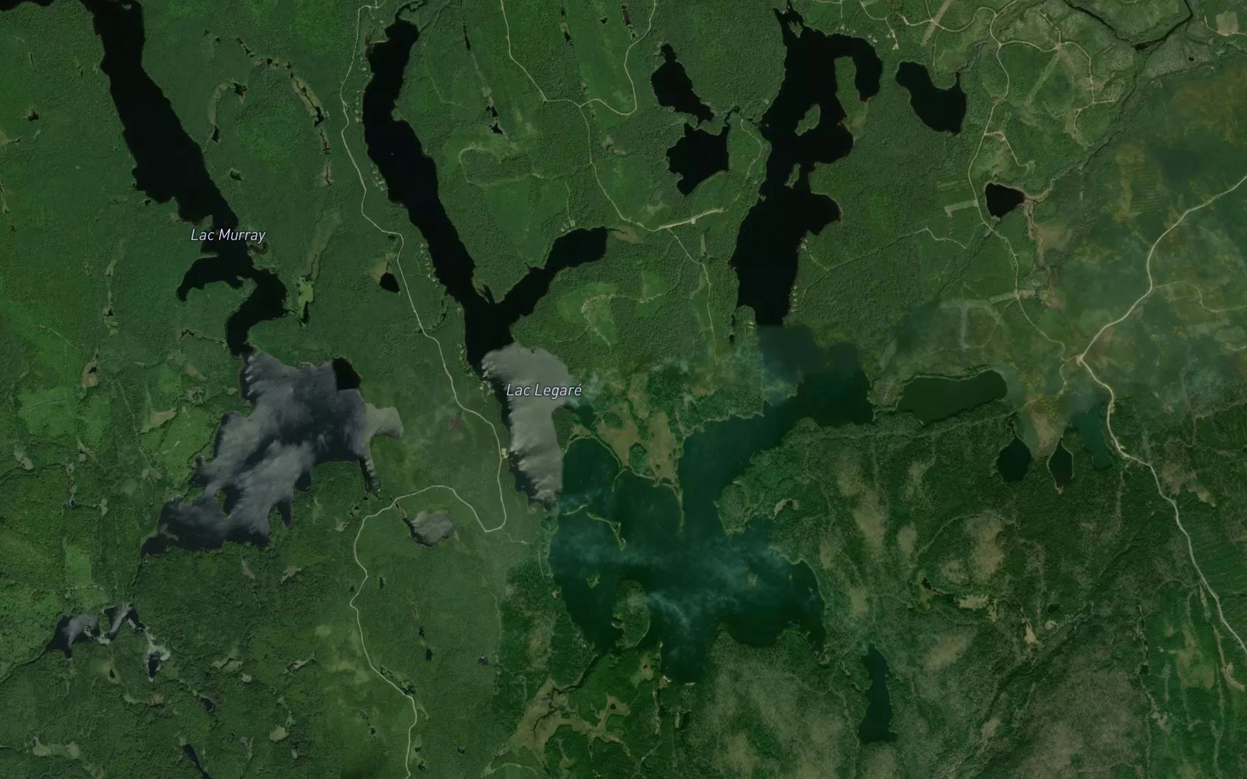 Satellite map of the Lac Legare