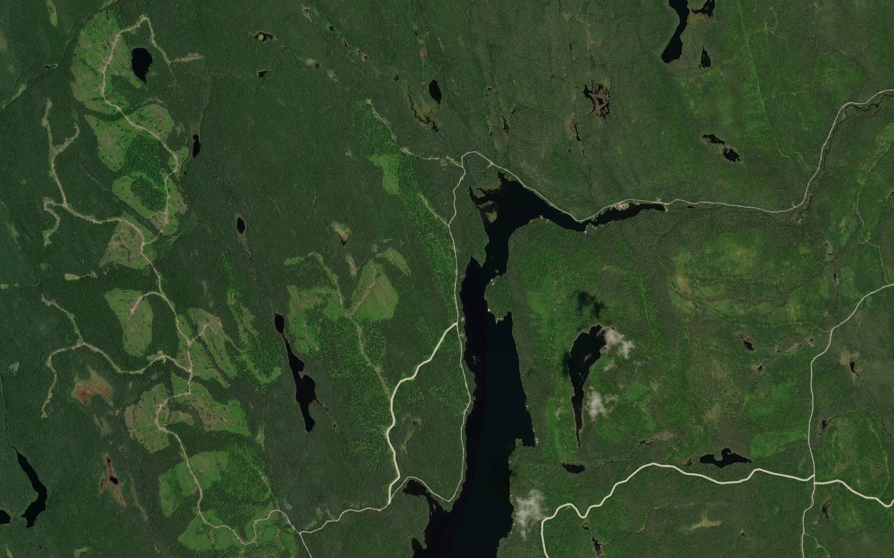 Satellite map of the Baie Cossette