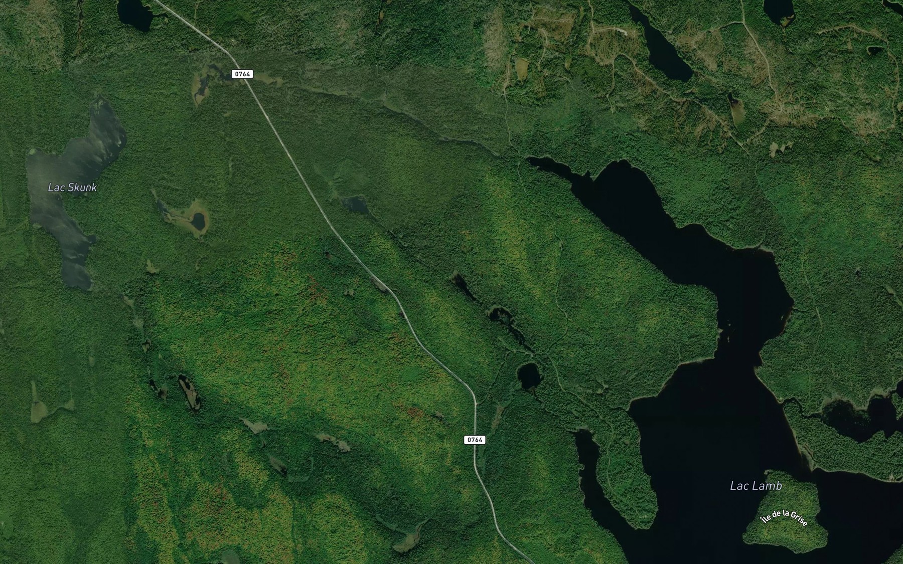 Satellite map of the Lac a Jean
