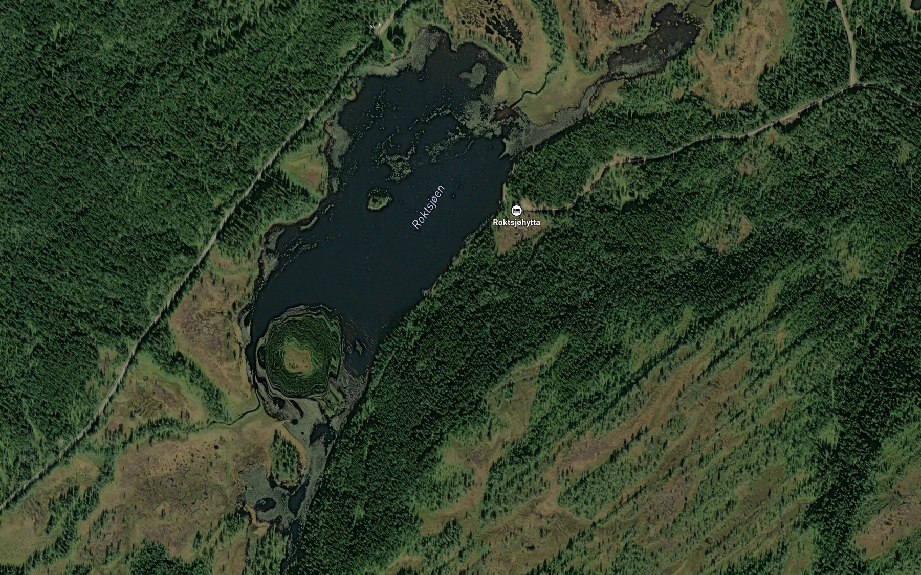 Satellite map of the Roktsjoen