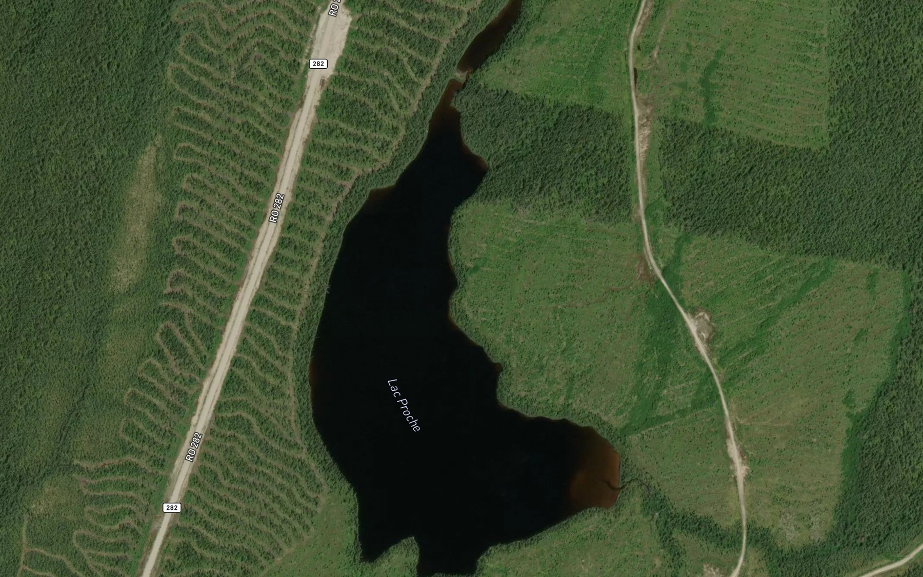 Satellite map of the Lac Proche