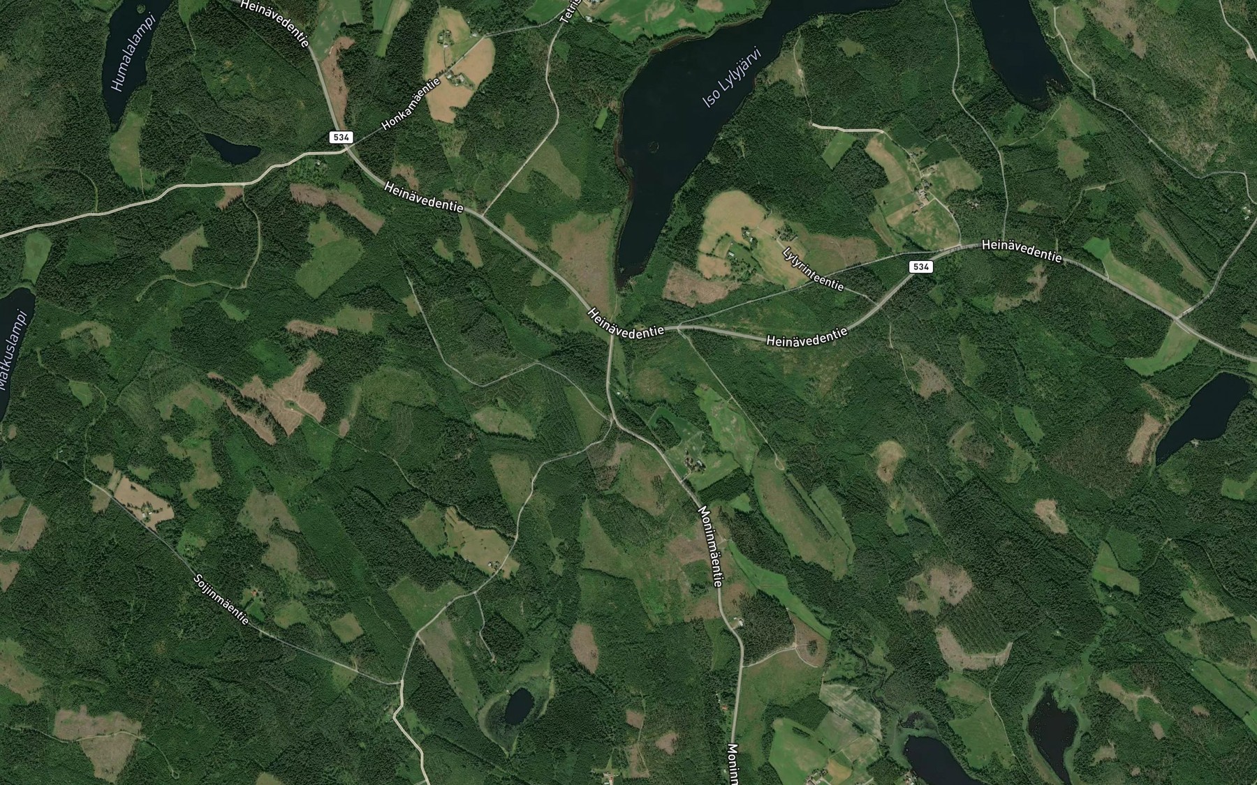 Satellite map of the Uittukkajoki