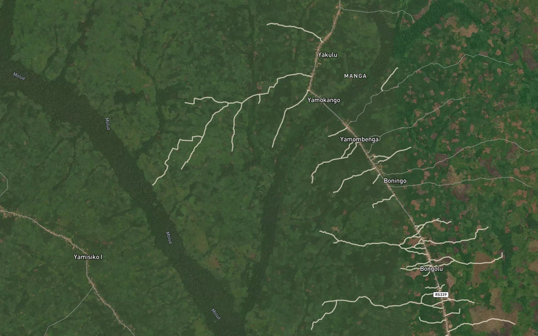 Satellite map of the Mopwalaka