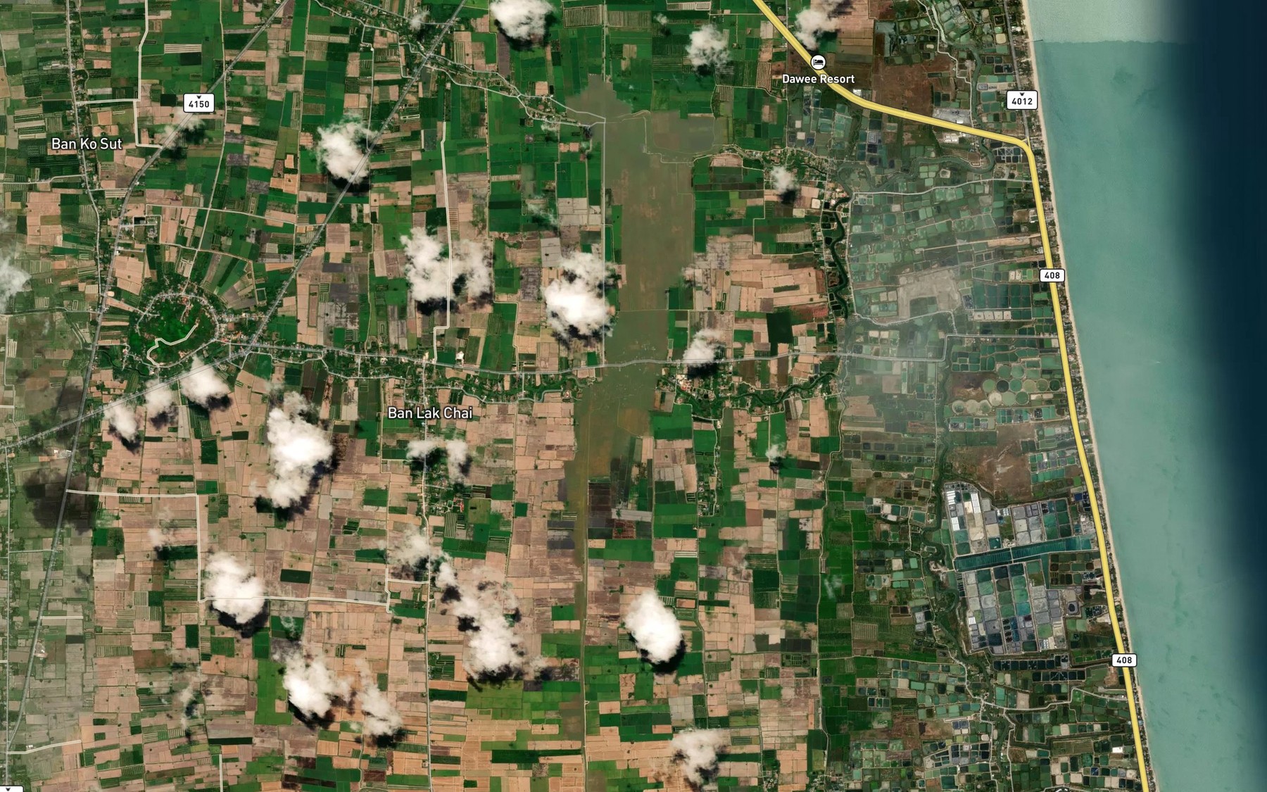 Satellite map of the Sa Nam Ban Tha Chik