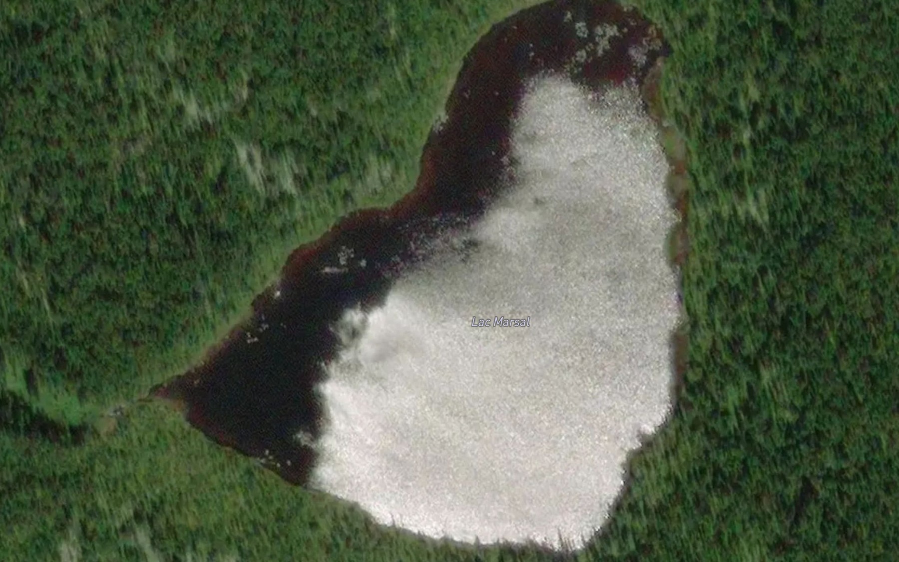 Satellite map of the Lac Marsal