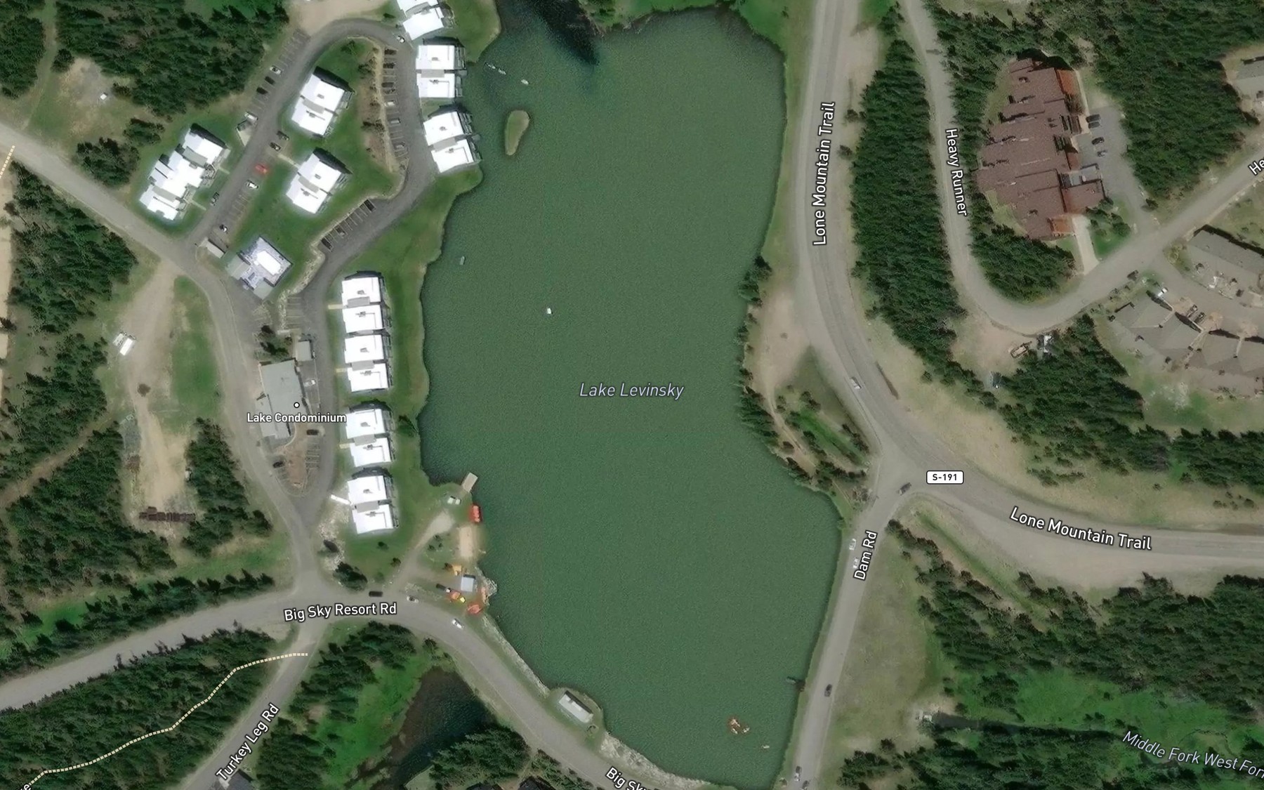 Satellite map of the Lake Levinsky