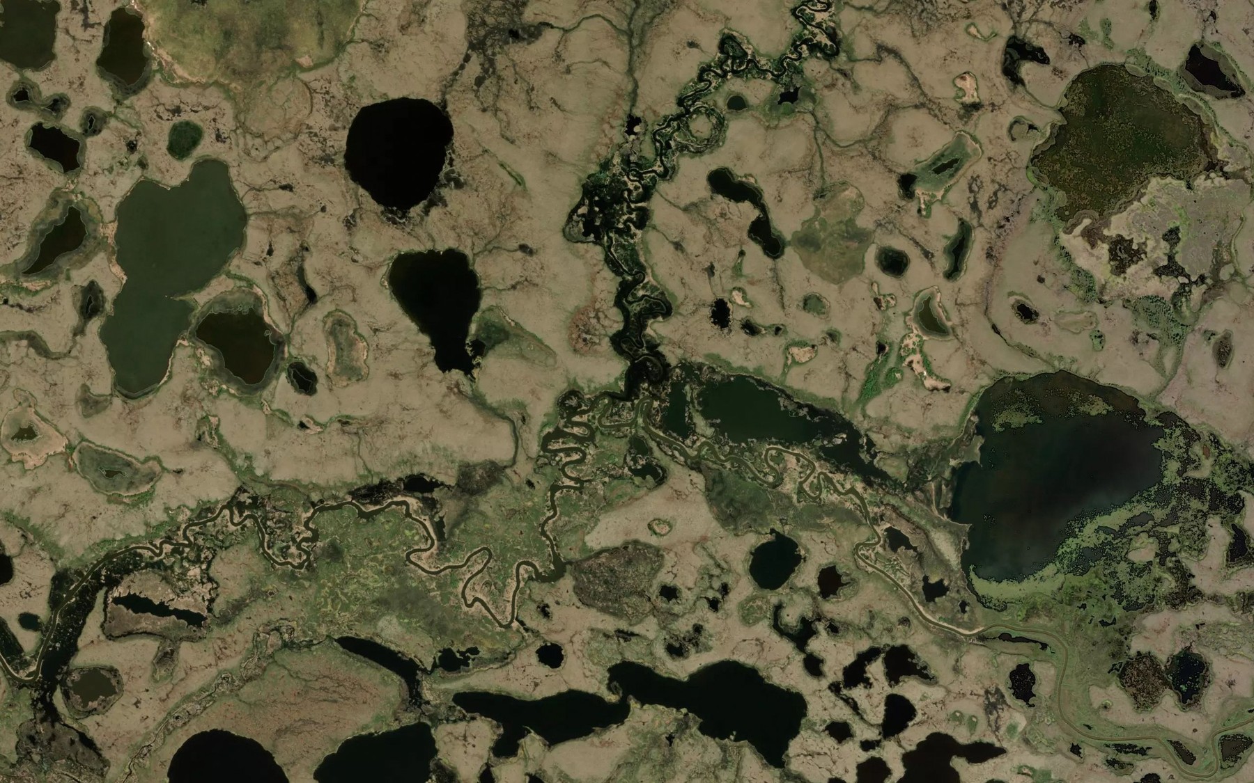 Satellite map of the Crooked Creek