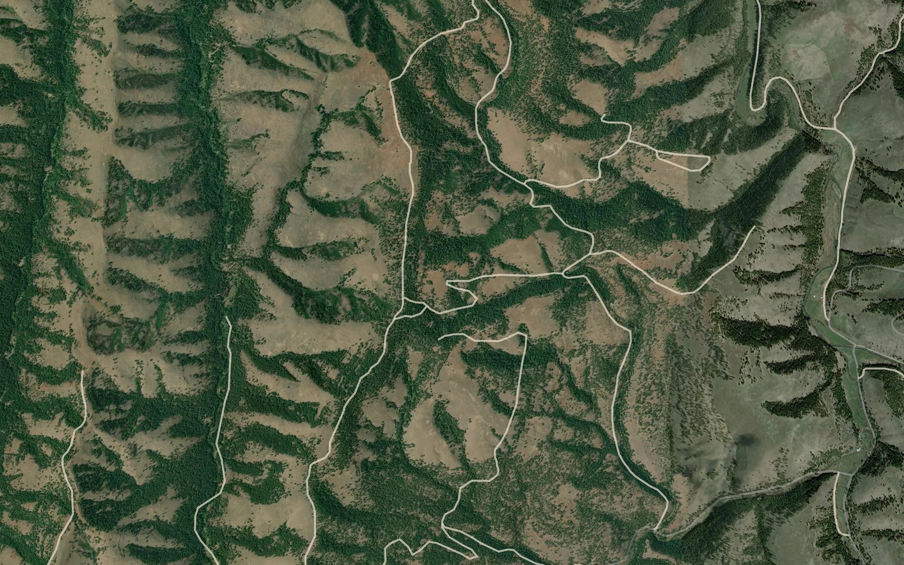 Satellite map of the Twin Spring
