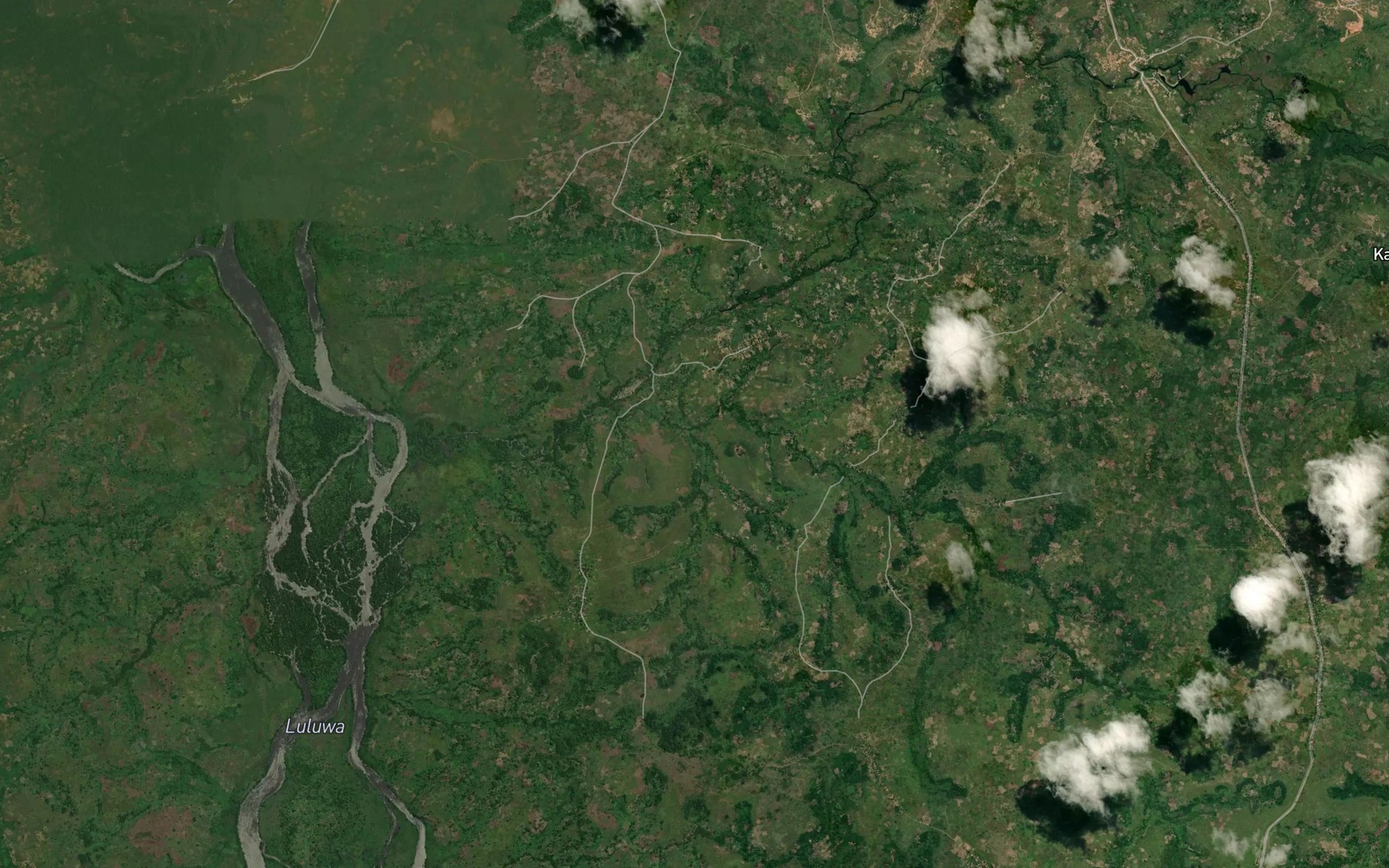 Satellite map of the Kabuse