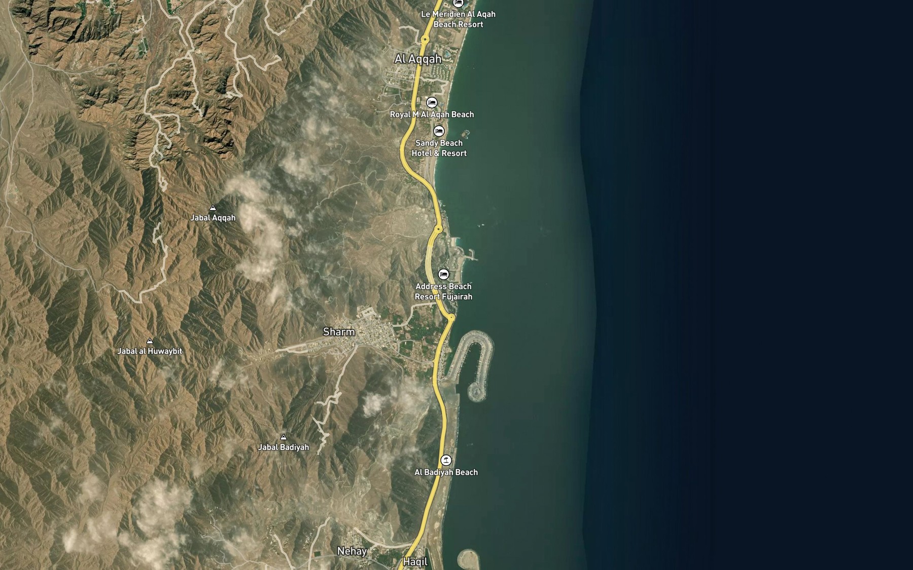 Satellite map of the Ad Dayt