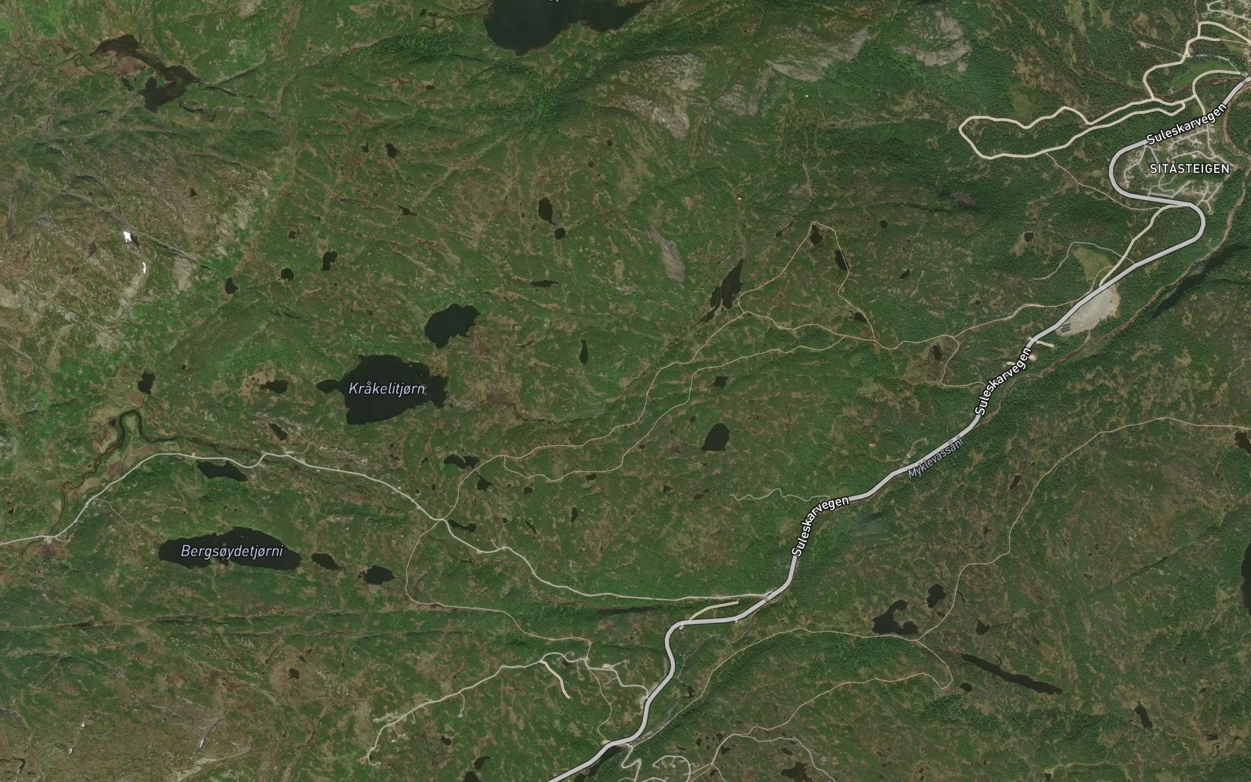 Satellite map of the Krokelbekken