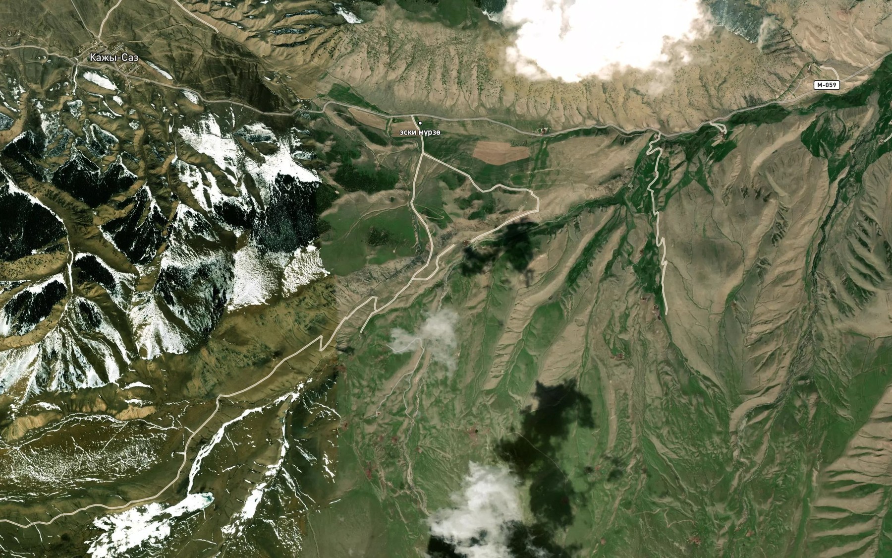 Satellite map of the Toguzbulak