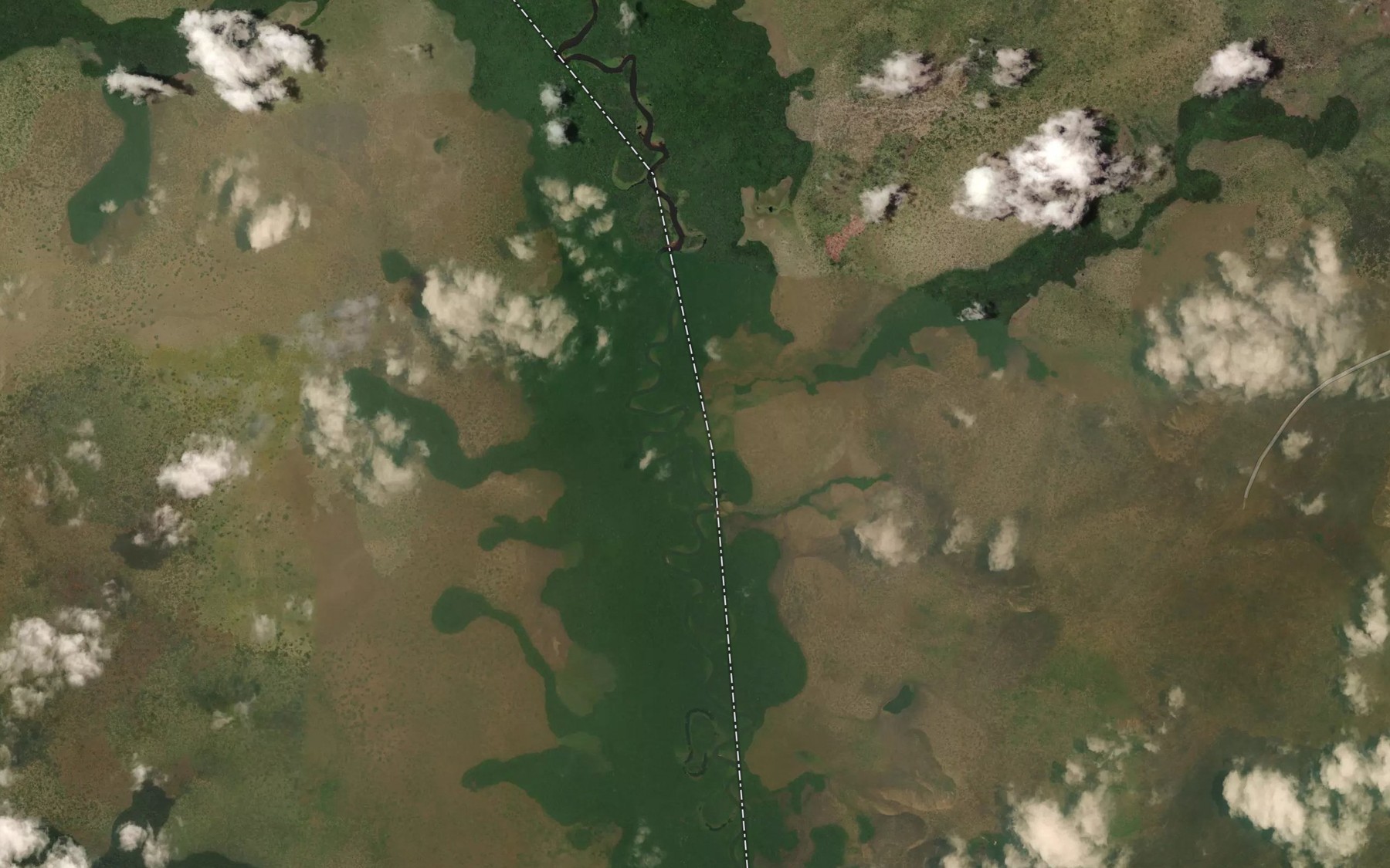 Satellite map of the Milakala