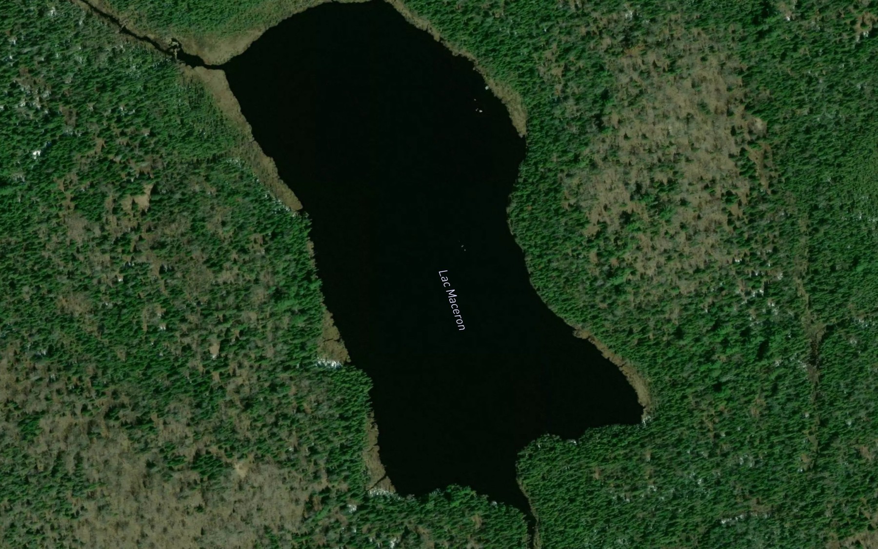 Satellite map of the Lac Maceron