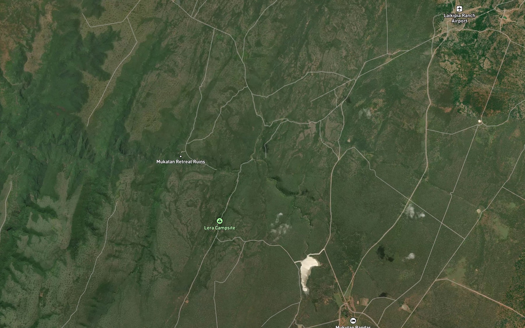 Satellite map of the Ol Ari Nyiro Spring